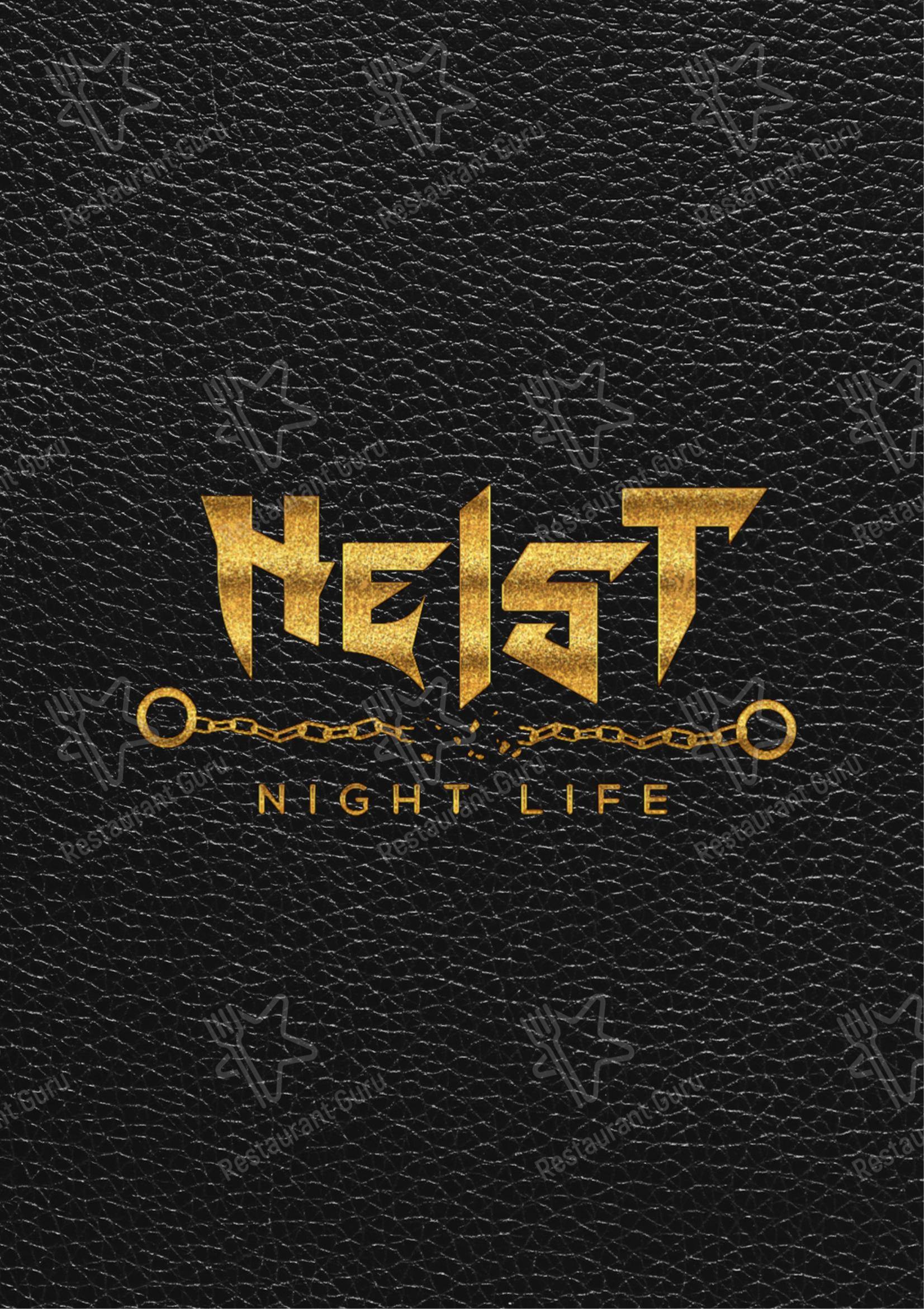 Heist Nightlife in Puducherry - Menu bar