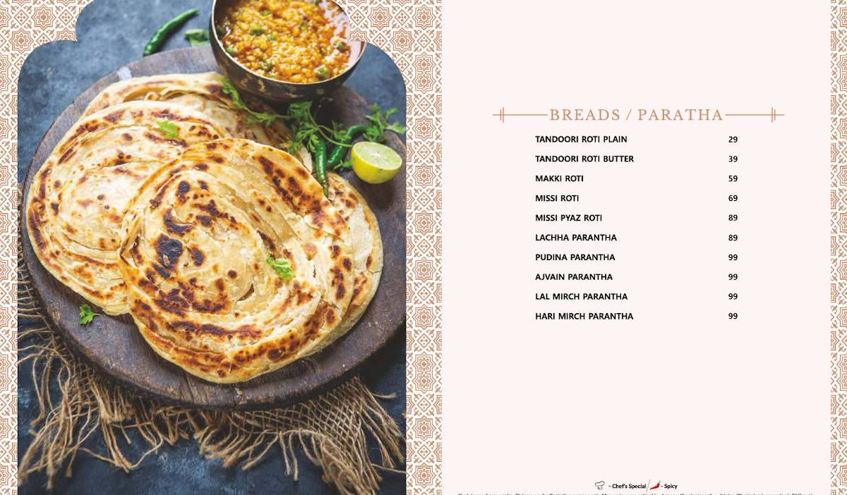Kake Di Hatti Rishikesh menu