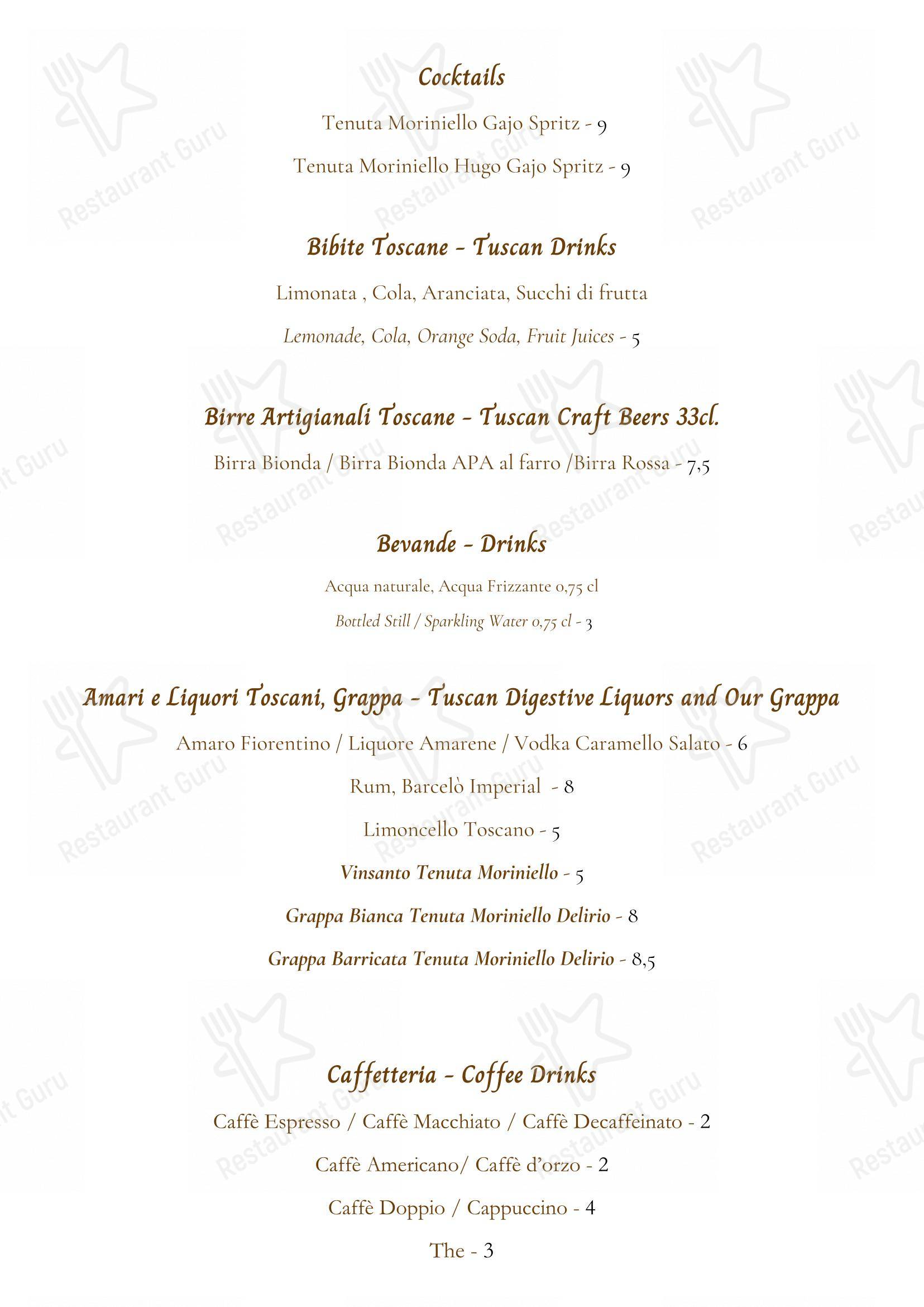 Menu di La Locanda del Gobbo Nero - Menu