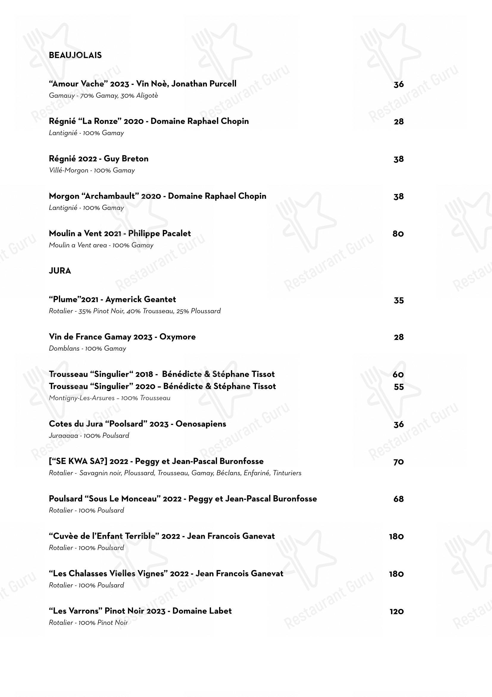 Menu per Luce Ristorante in Perugia