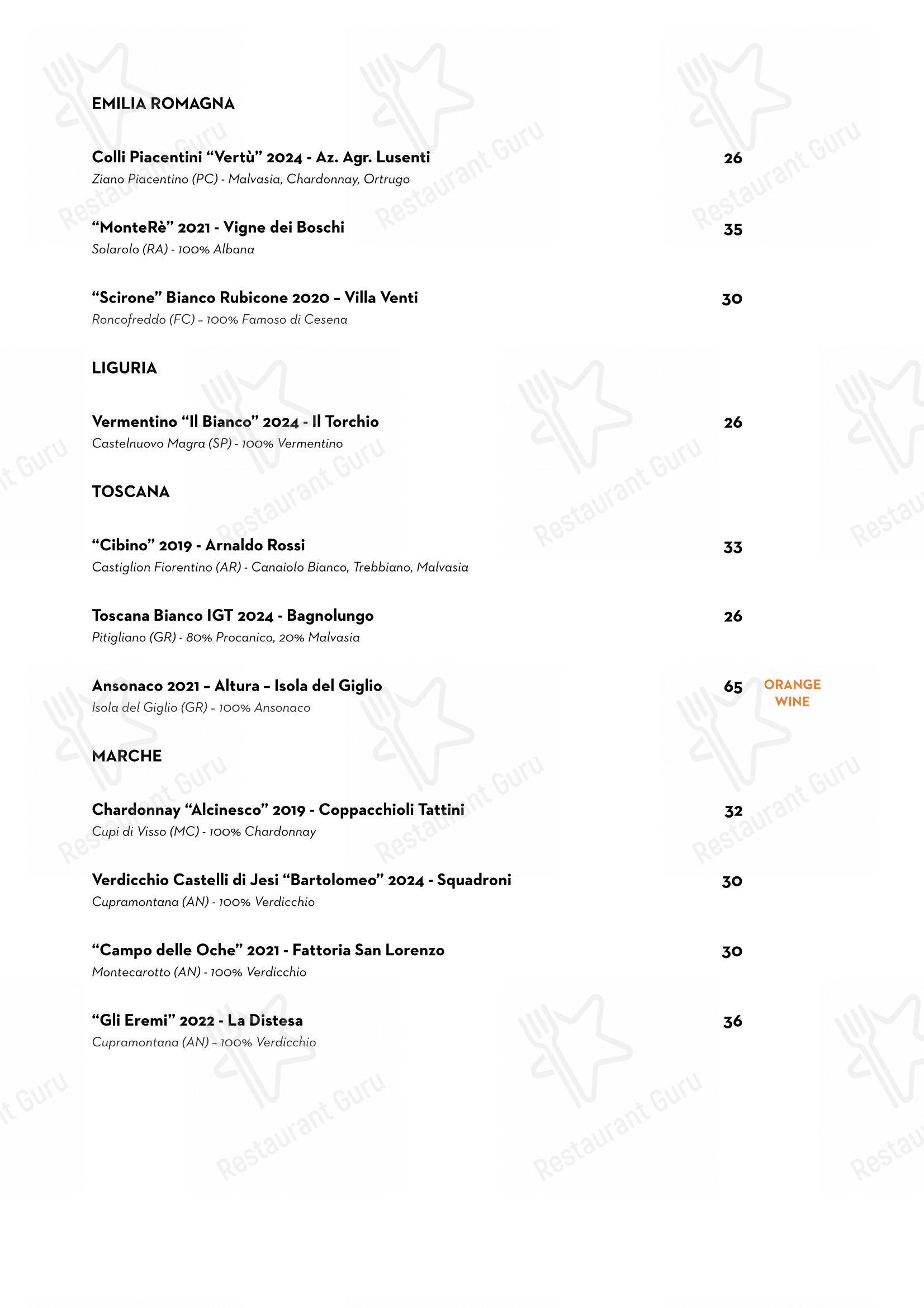 Luce Ristorante in Perugia - Menu