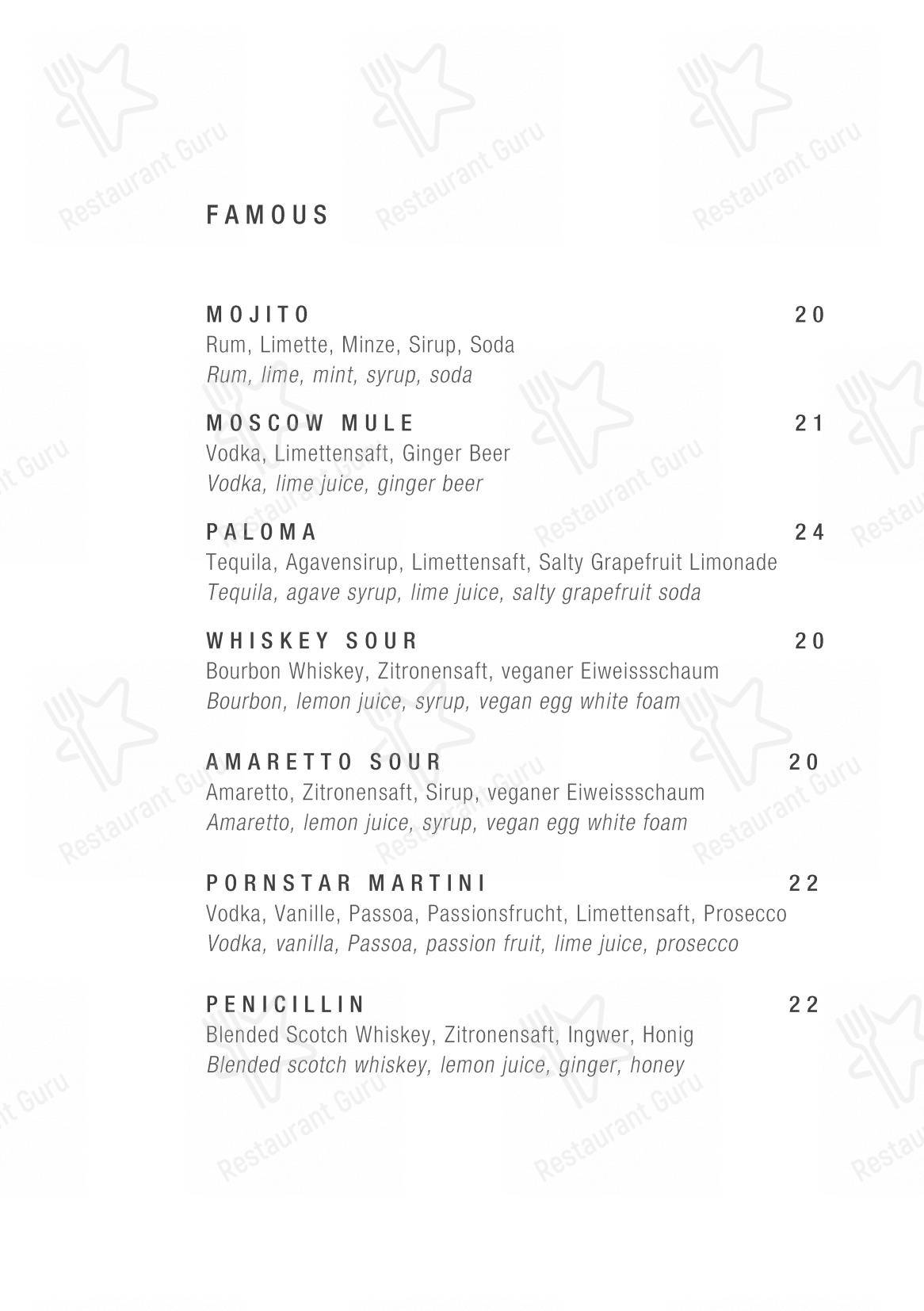 Nuts & Co Bar in Davos - Menu