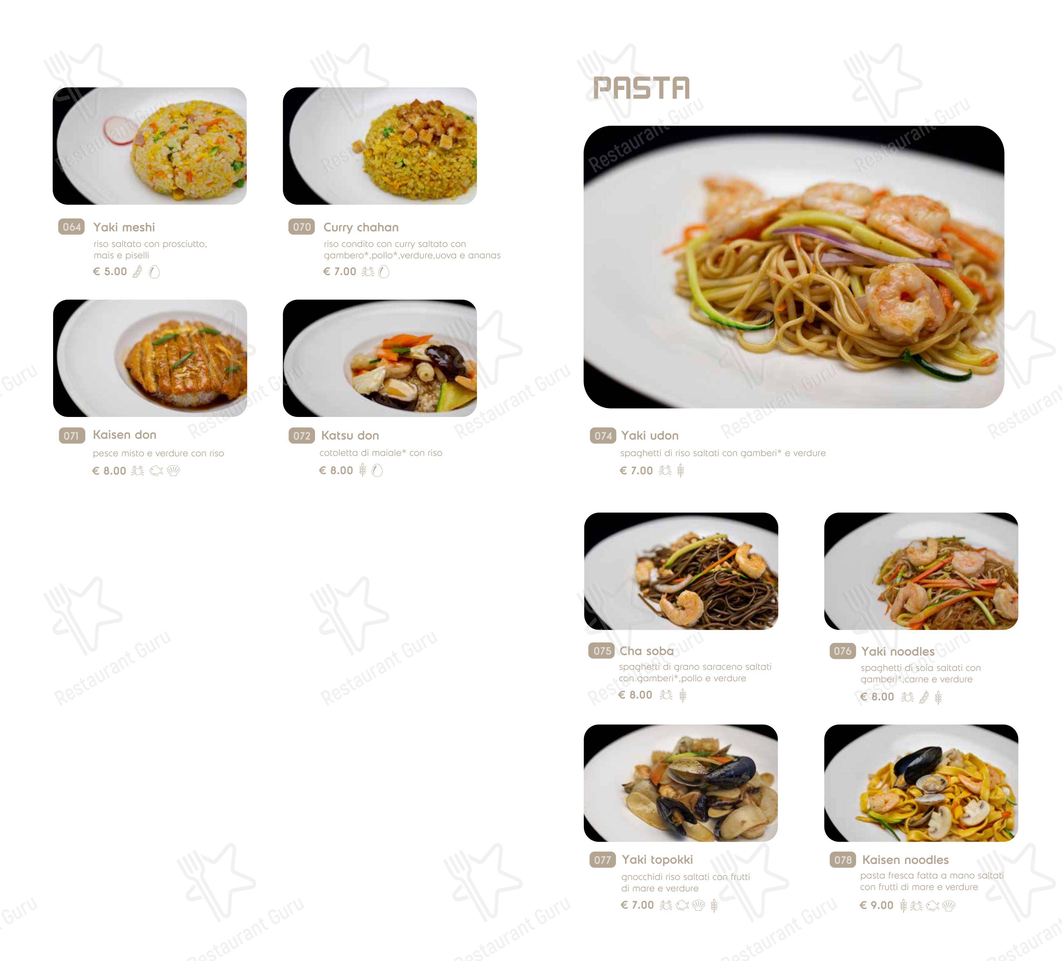 Menu per Hayashi Cremona ristorante