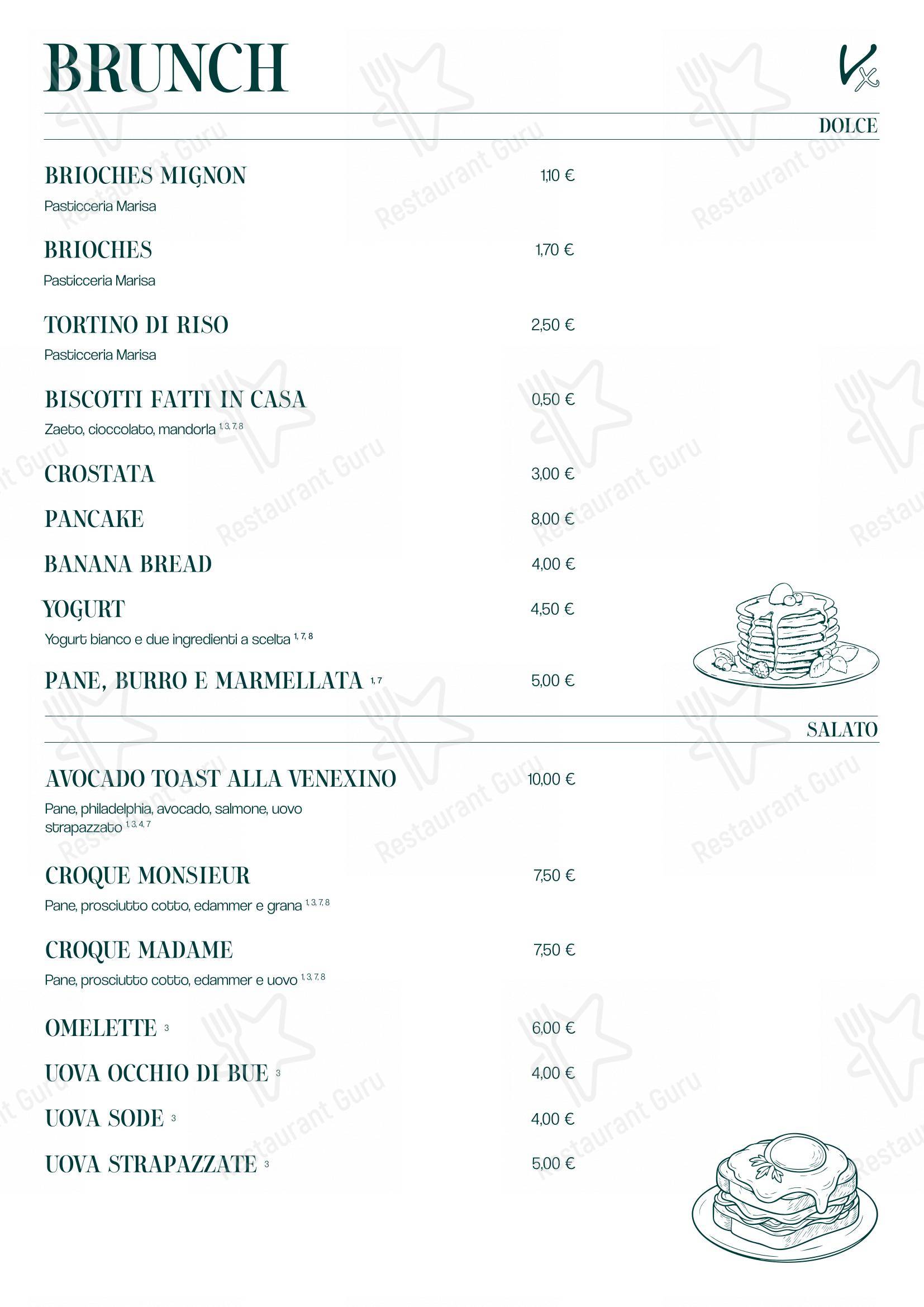 Menu di Il Venexino - Nonsolocaffè - Menu bar