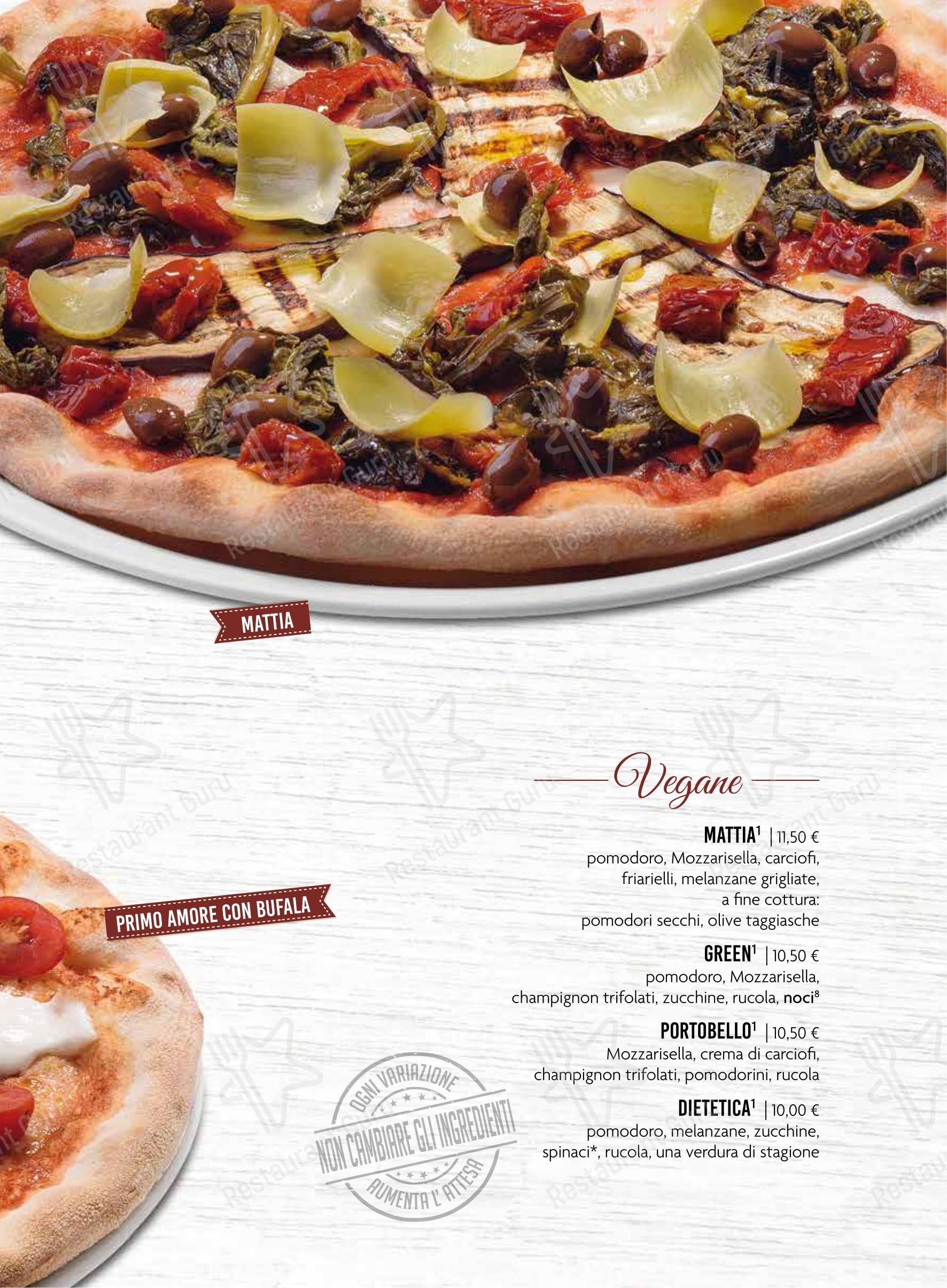 Menu bar per Ristorante Pizzeria da Gennaro in Conegliano