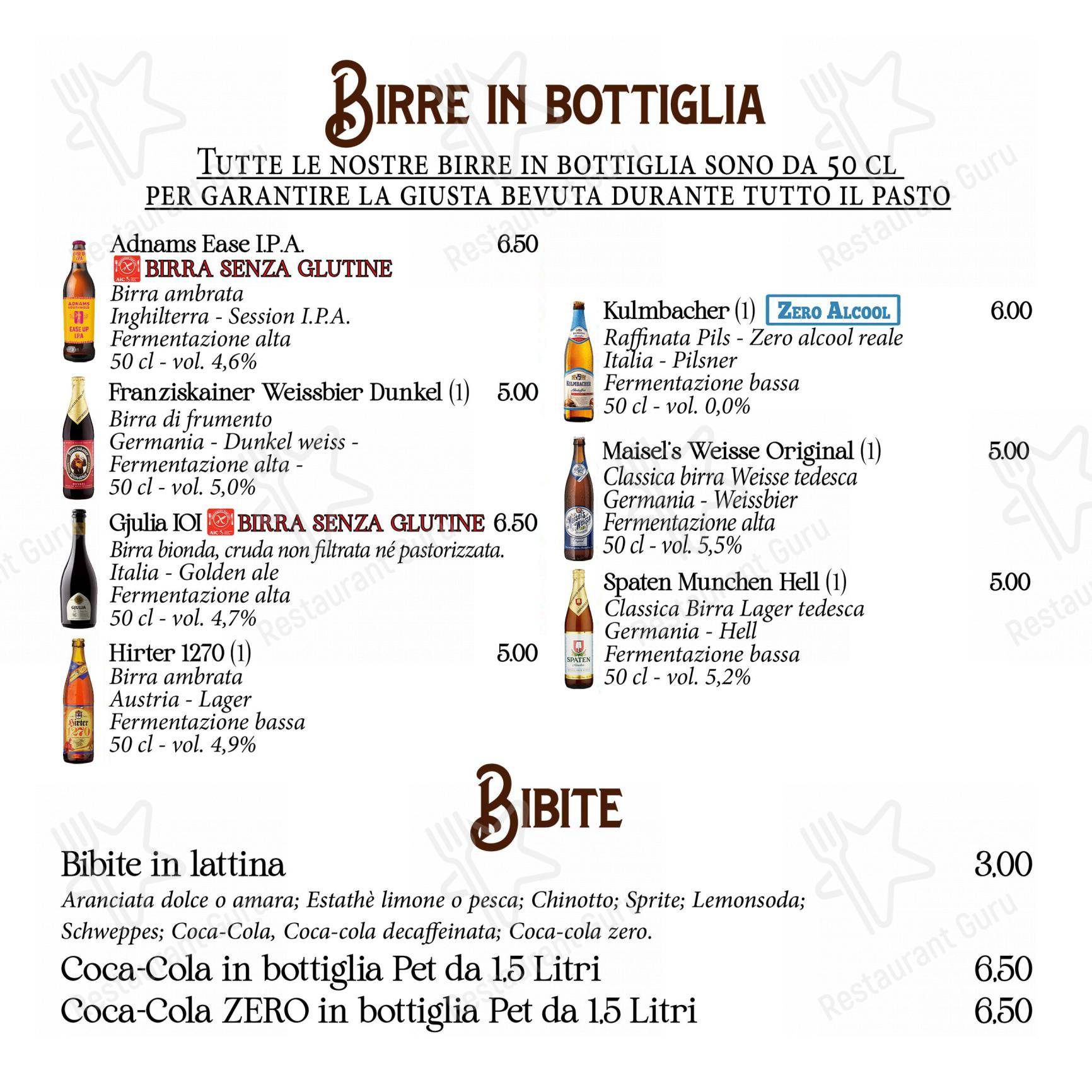 Retrò in Osio Sopra - Menu bar