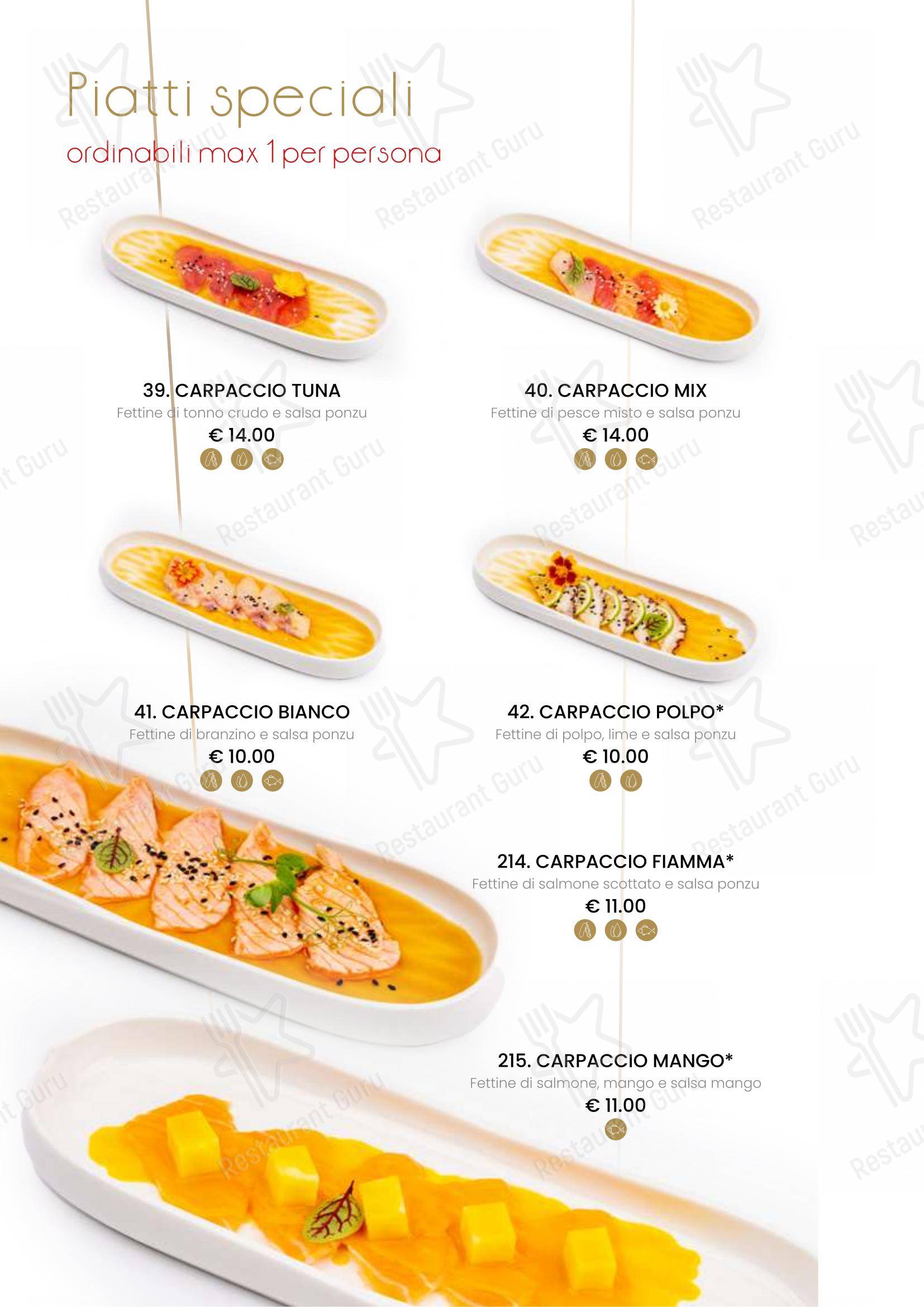 Menu bar per Ristorante Sushi Yami Vercelli in Vercelli