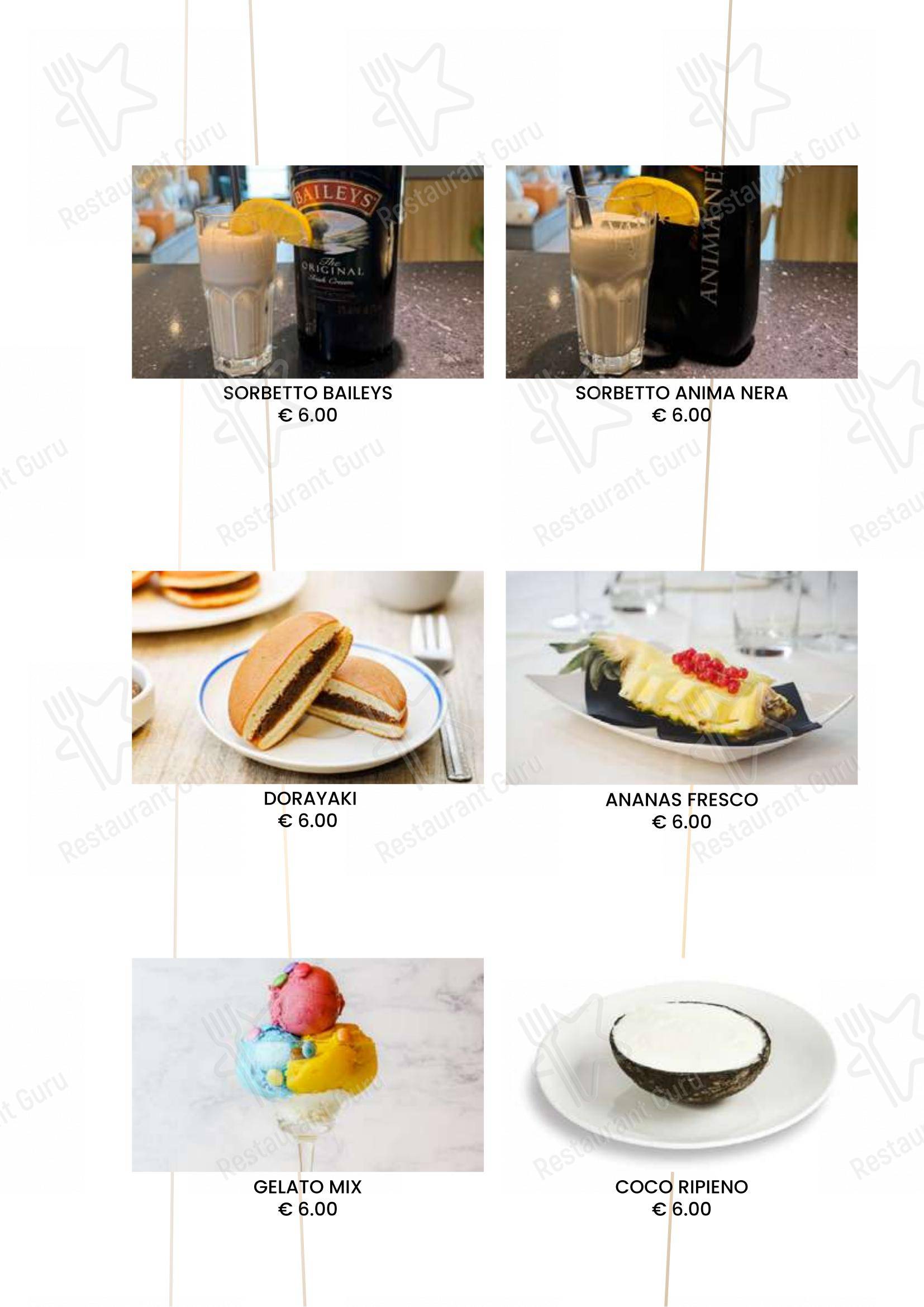 Menu di Ristorante Sushi Yami Vercelli - Menu bar