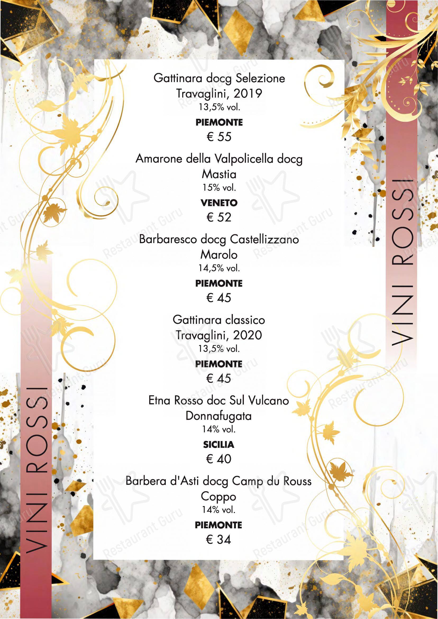 Seminara Restaurant in Viverone - Menu bar