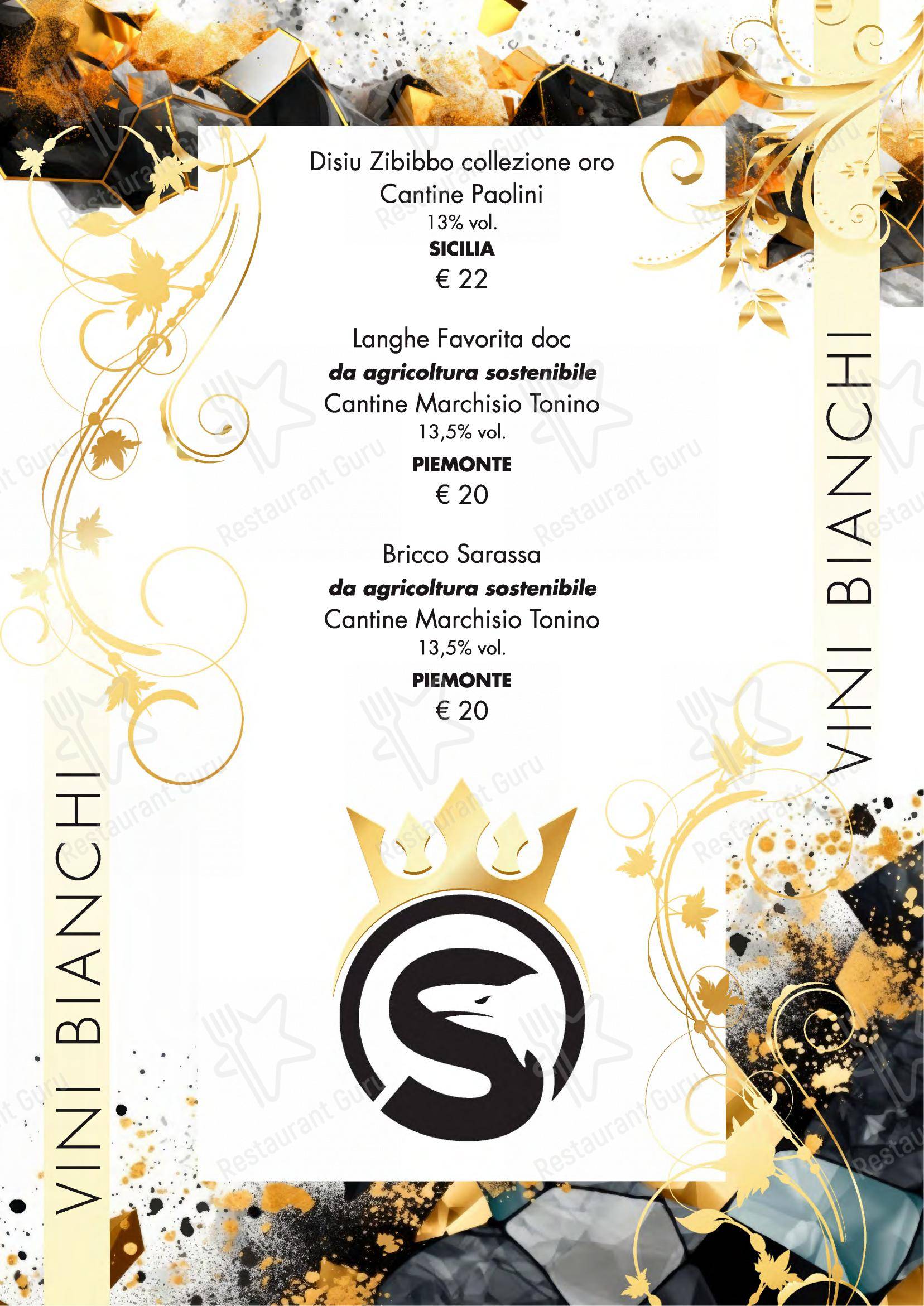 Seminara Restaurant in Viverone - Menu bar