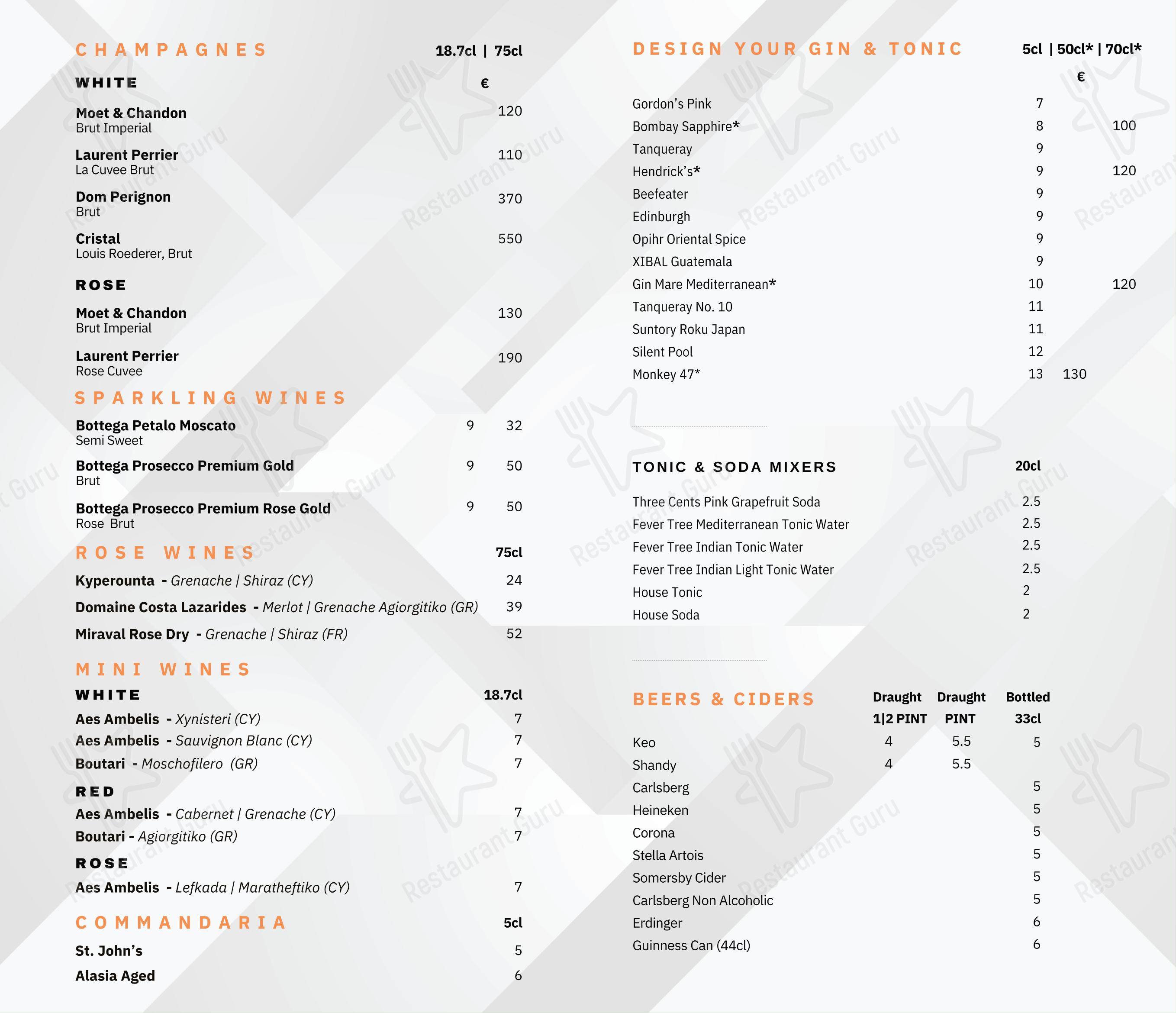 The Enigma Restobar dans Larnaca - Menu
