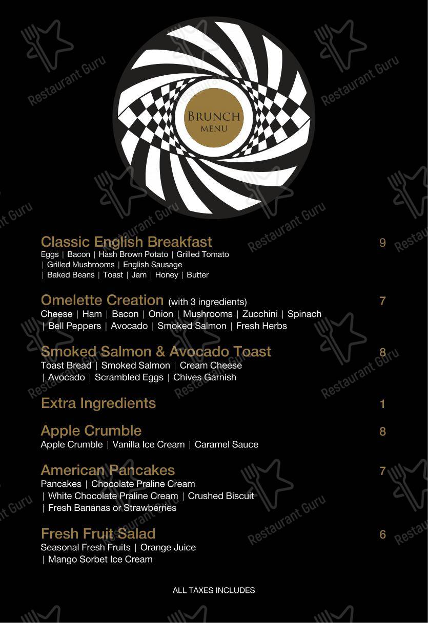 Коктейльная карта pour The Enigma Restobar restaurant