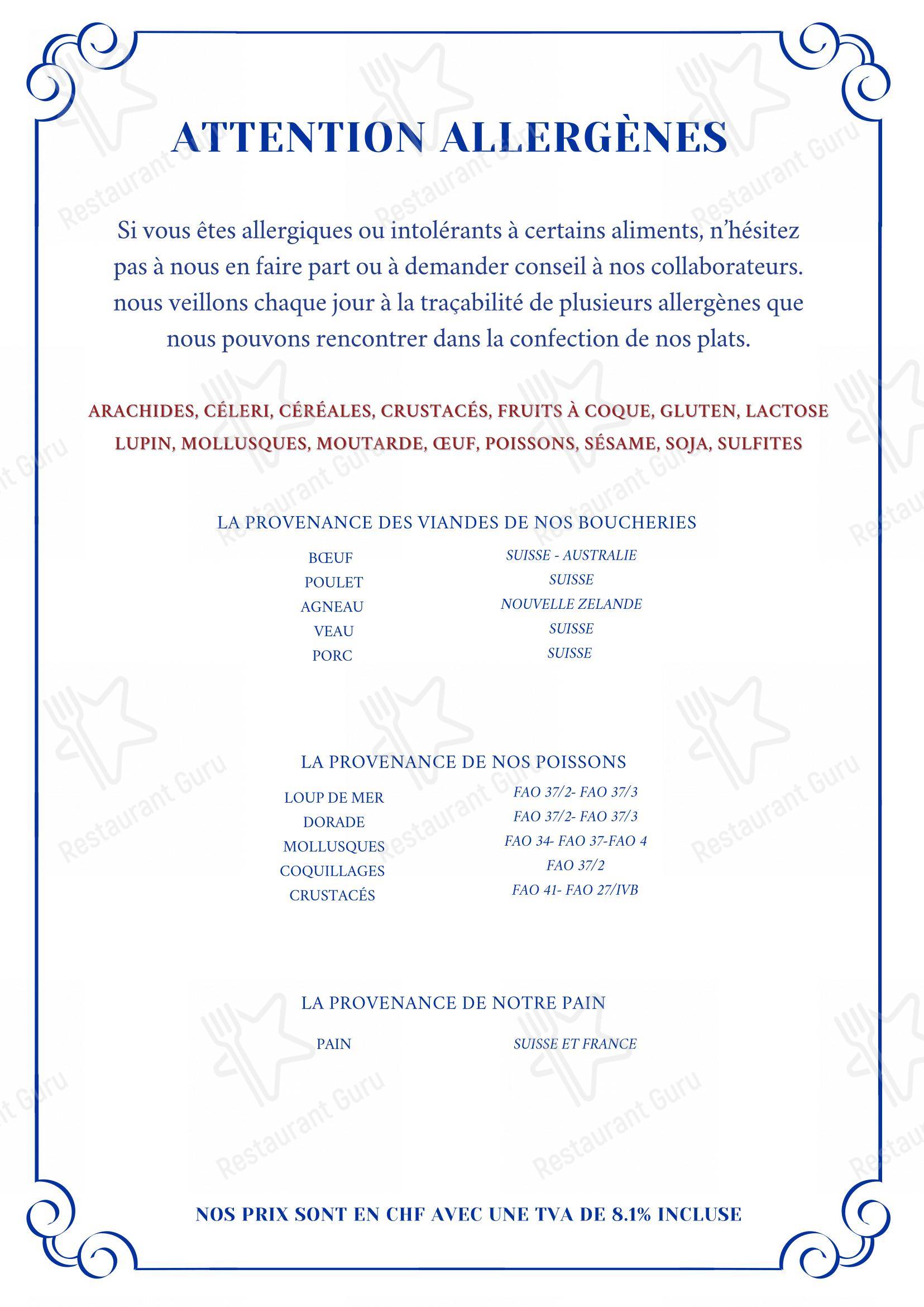 Menu per Viva Voce ristorante