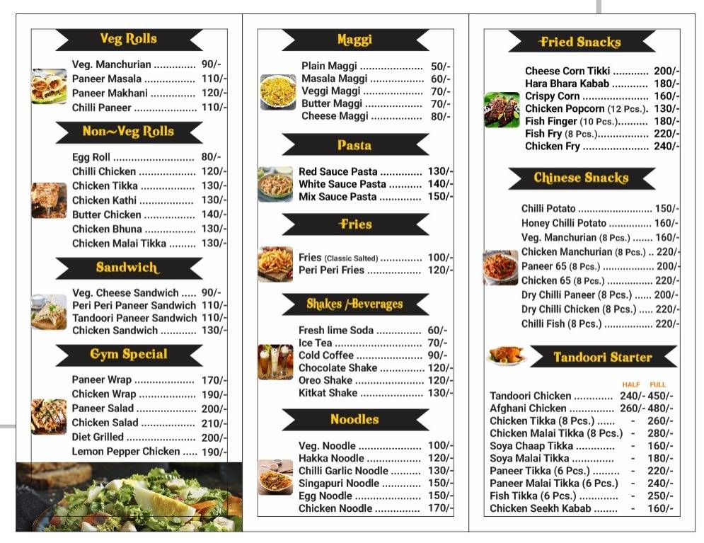22 Street Kitchen menu