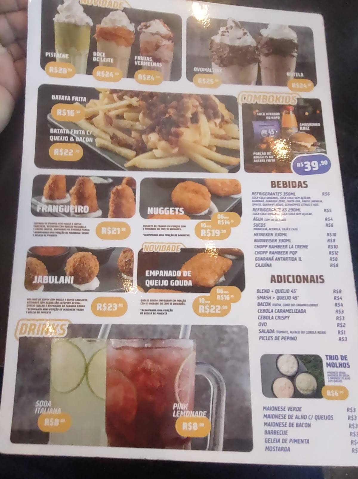 45 Burger - Hambúrguer Artesanal Delivery e Takeout cardápio
