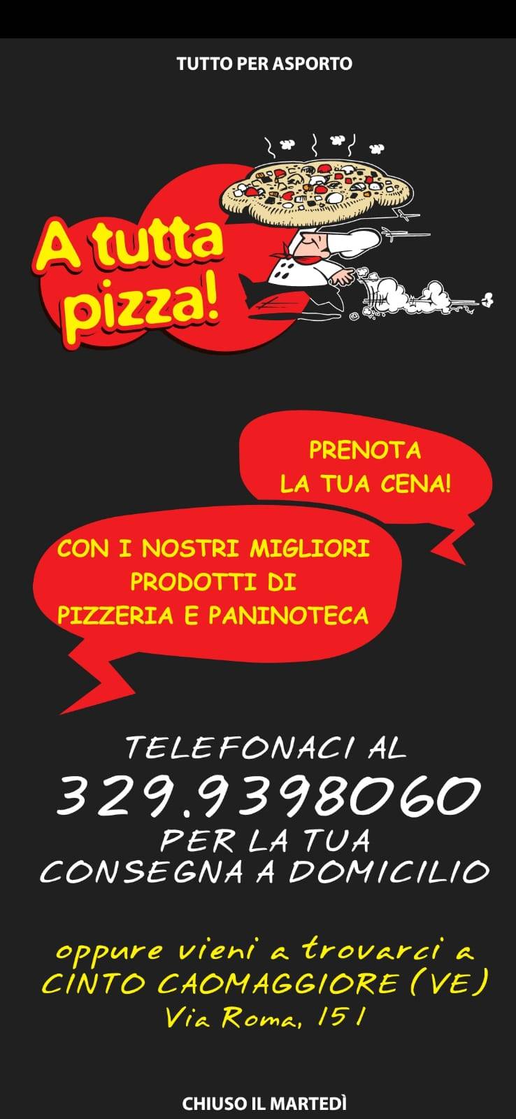 Menu di A Tutta Pizza 