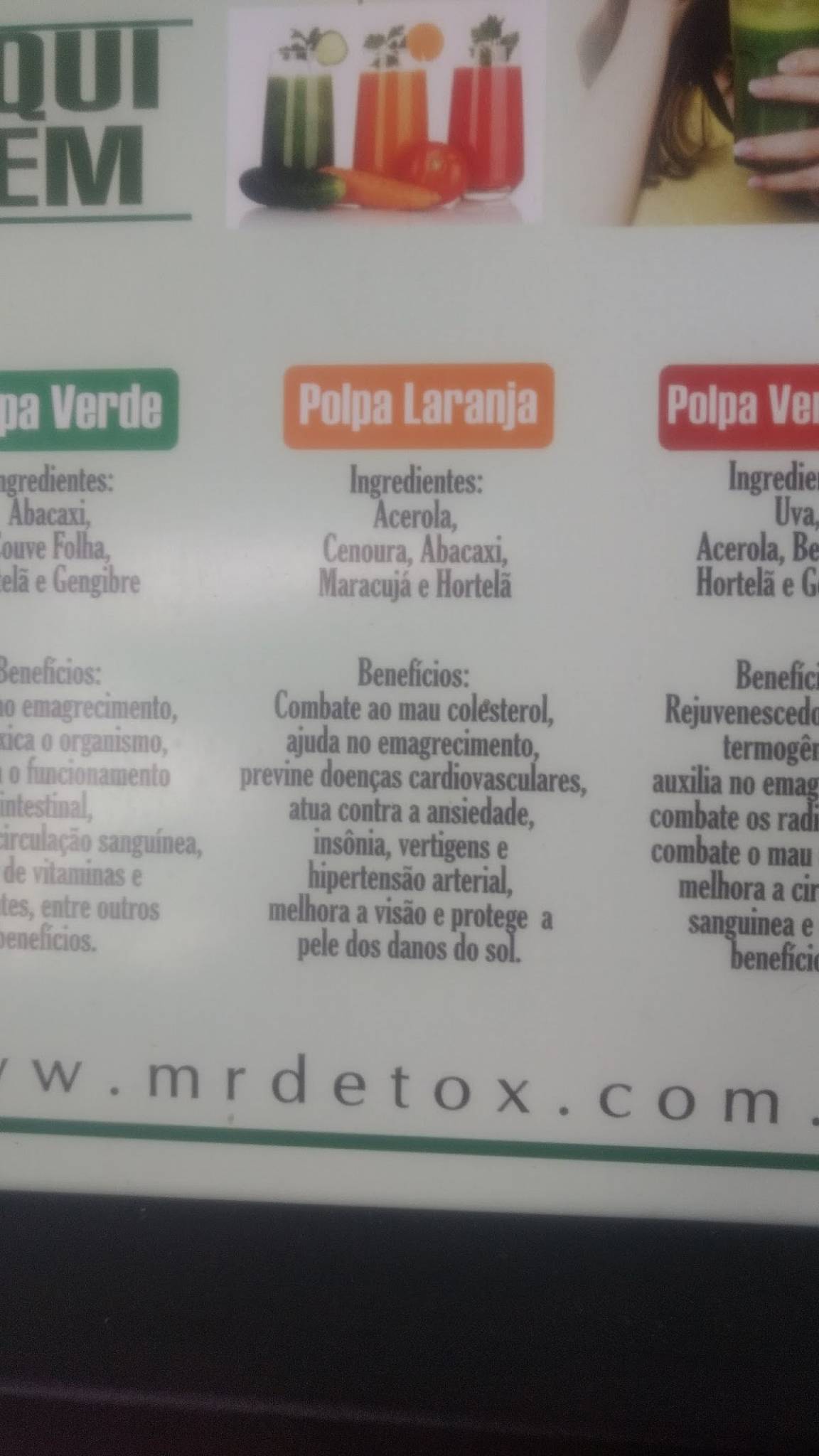 Açai da Pipa cardápio