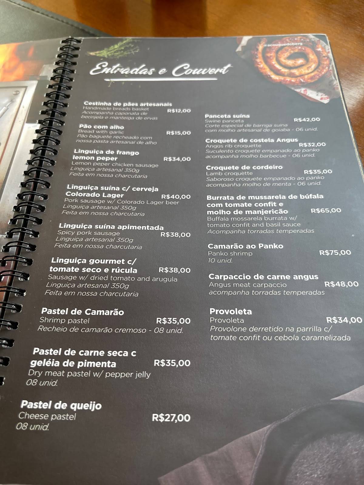 Açougue Do Berg cardápio