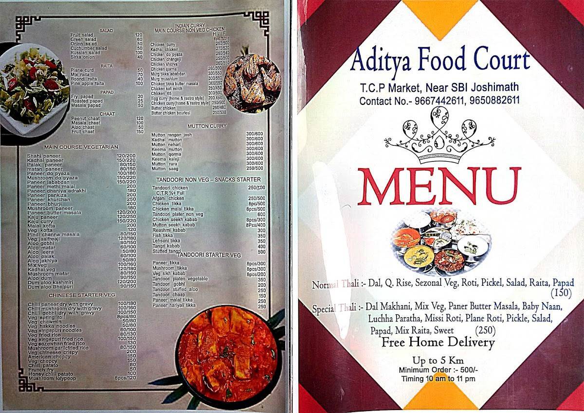 Yummy In My Tummy menu