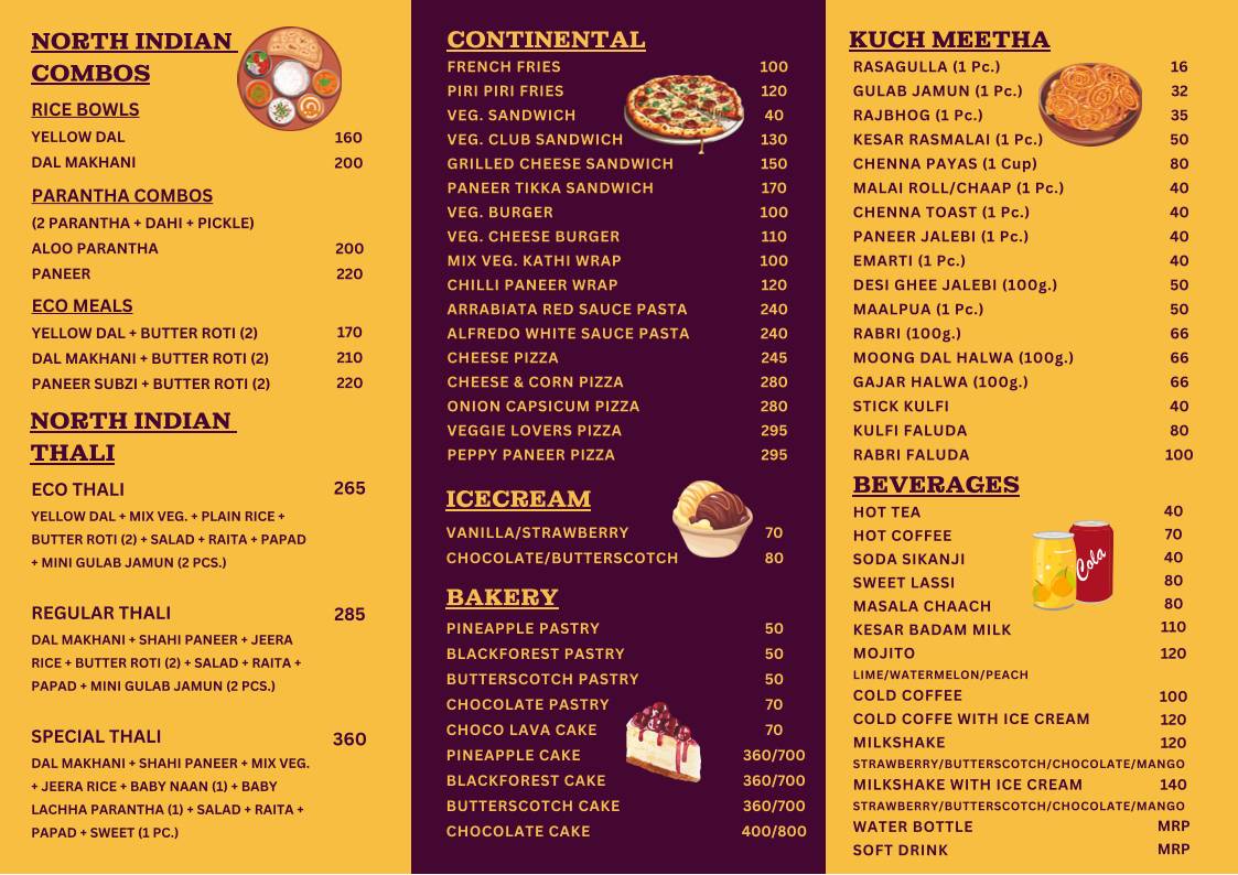 Aggarwal Bikaneri Sweets menu