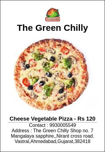 The Green Chilly menu
