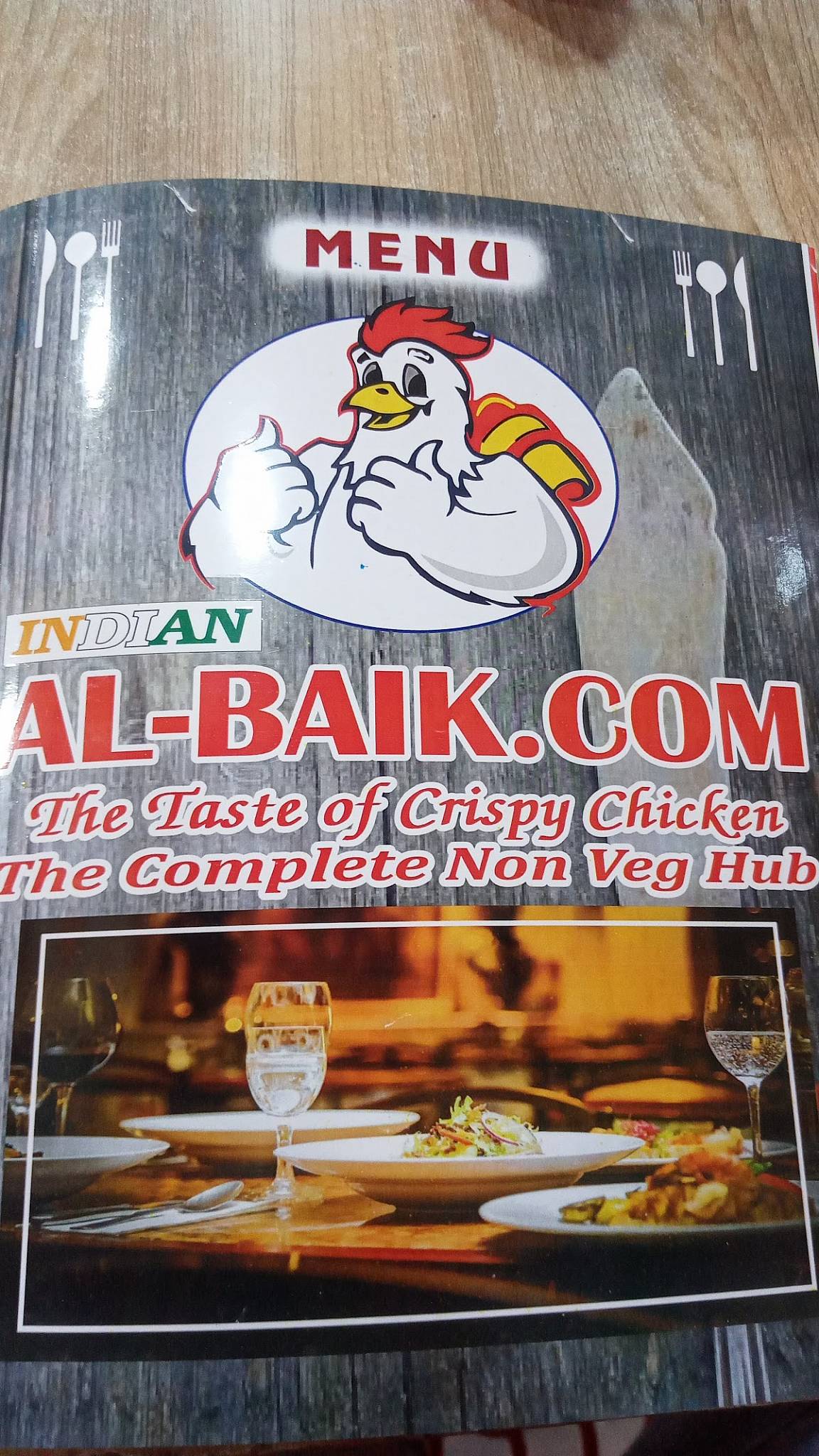 Al Baik.com menu