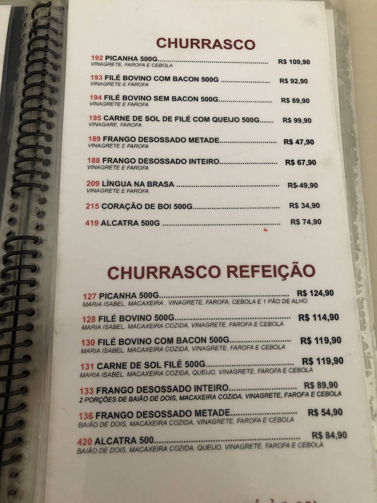 Altas Horas (Sul) cardápio