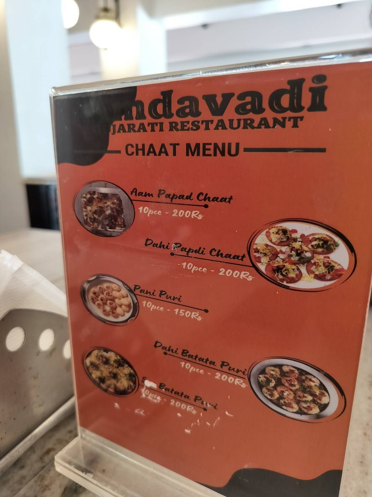 Amdavadi Gujarati Snack House menu