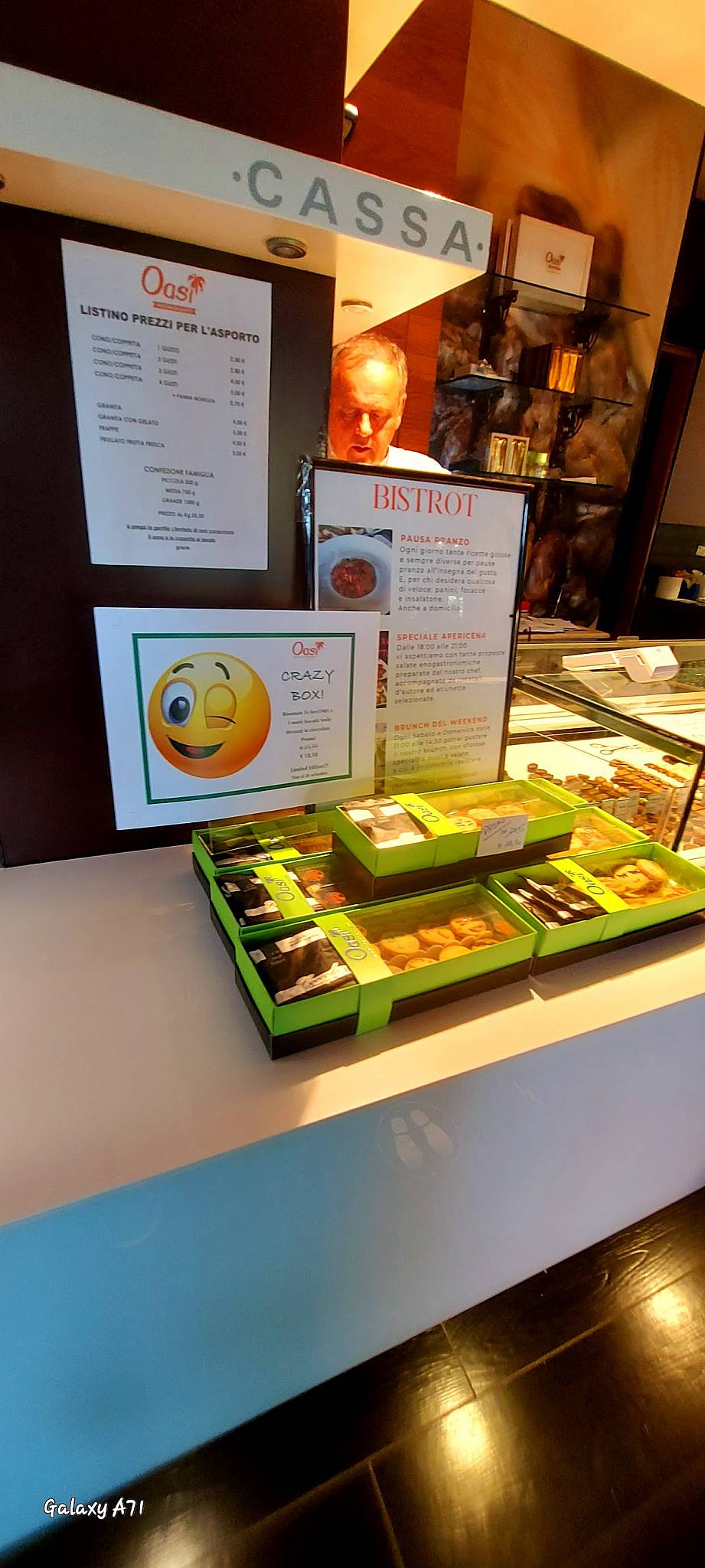 Menu di Gelateria Cioccolateria Oasi 