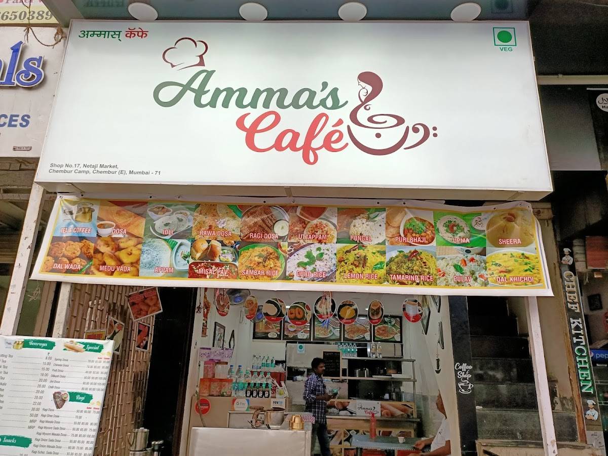 Amma's Cafe menu