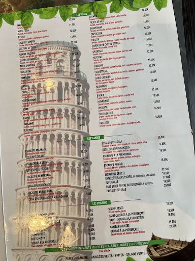 Menu de Angelo