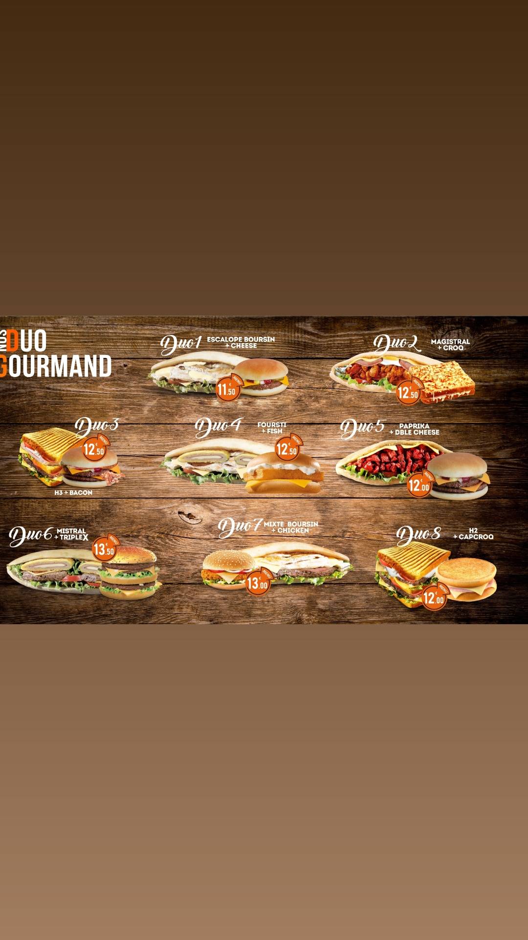 Menu de CAPITAL