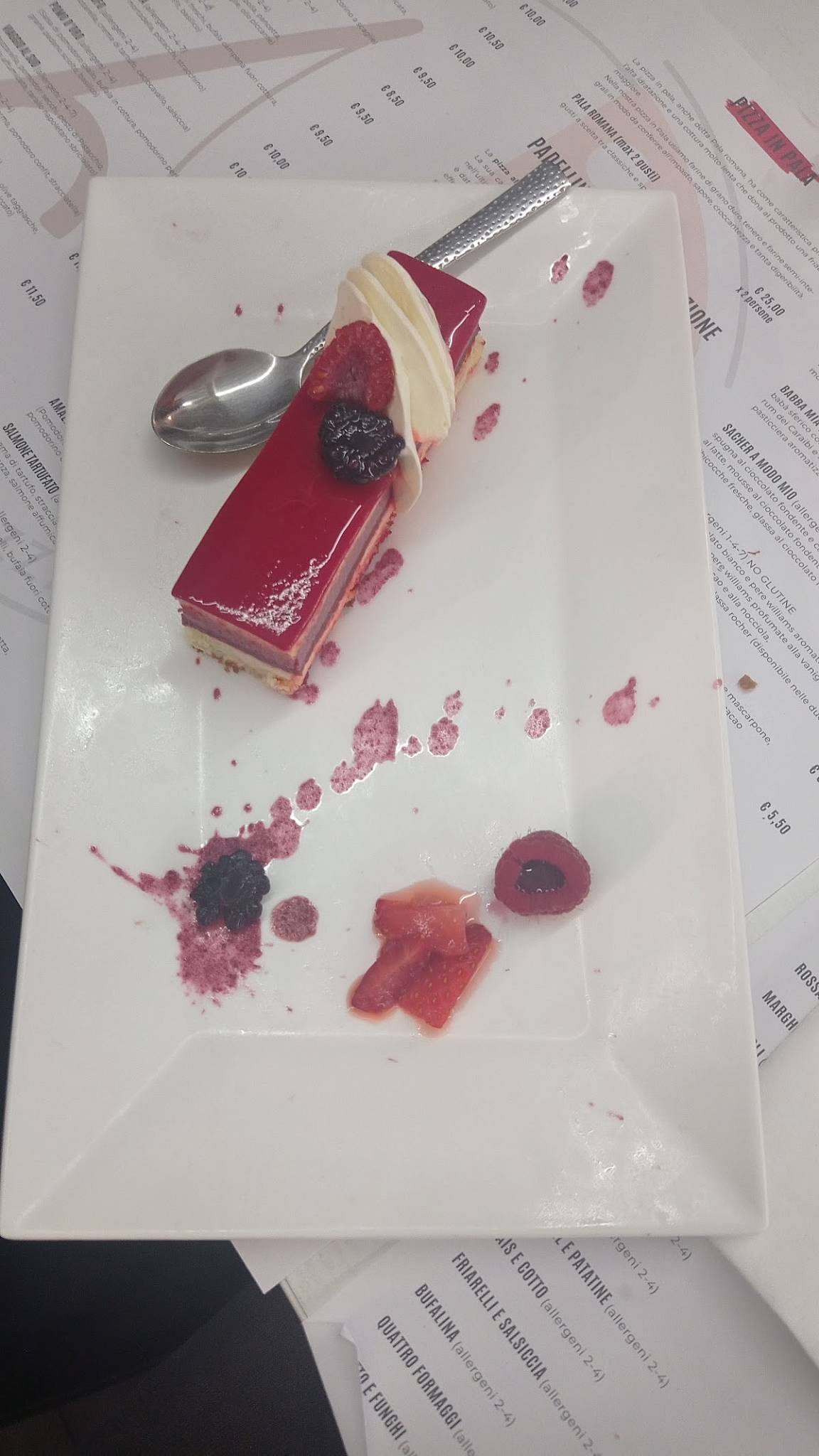 Menu di Anima concept Pizza 