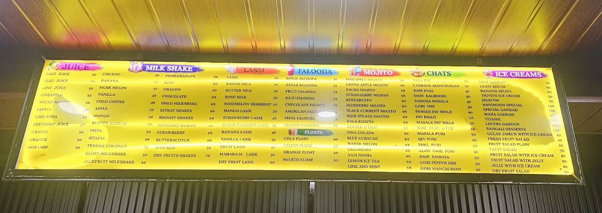 Annapurna Biryani Paradise menu