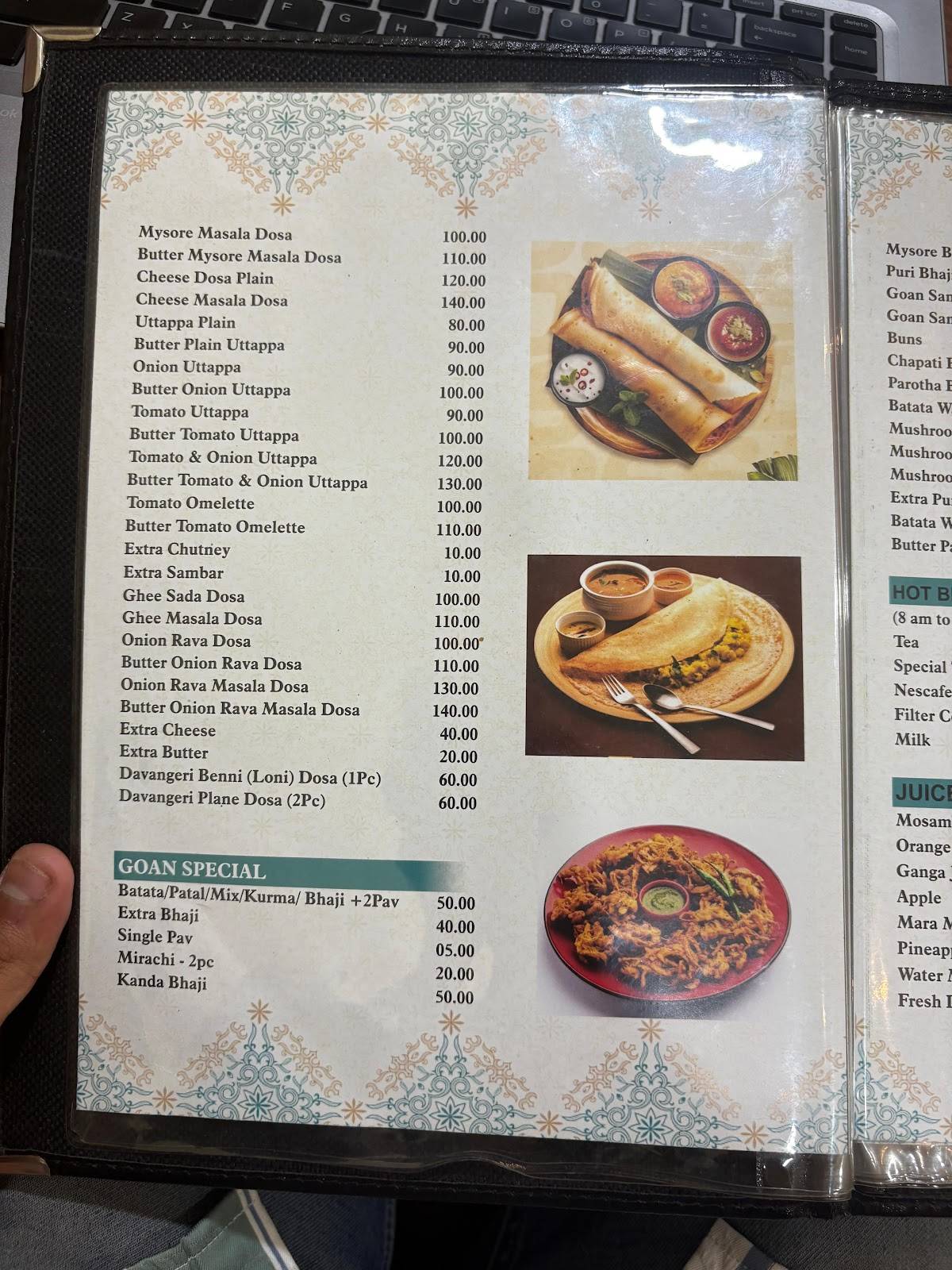 Annapurna Pure Veg Family Restaurant menu