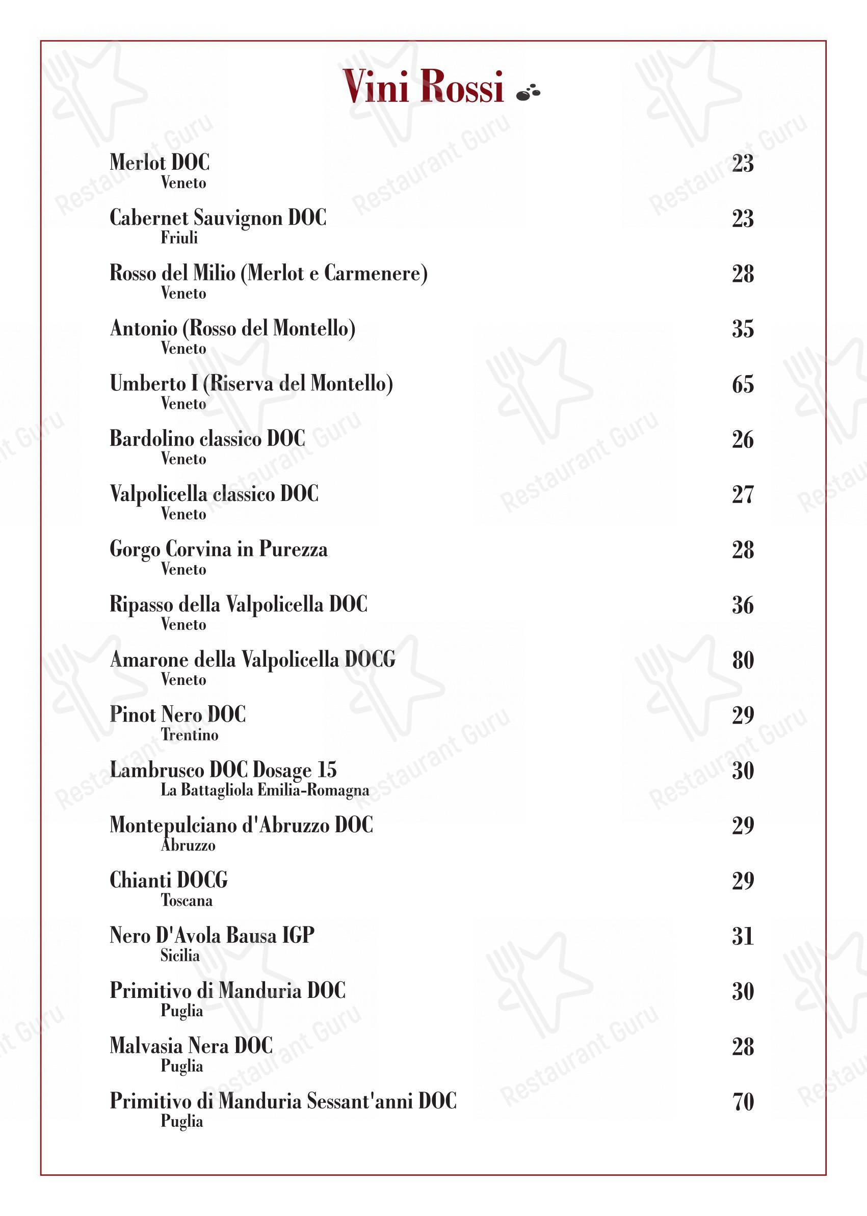 Menu per Antico Gatoleto Ristorante Pizzeria in Venezia