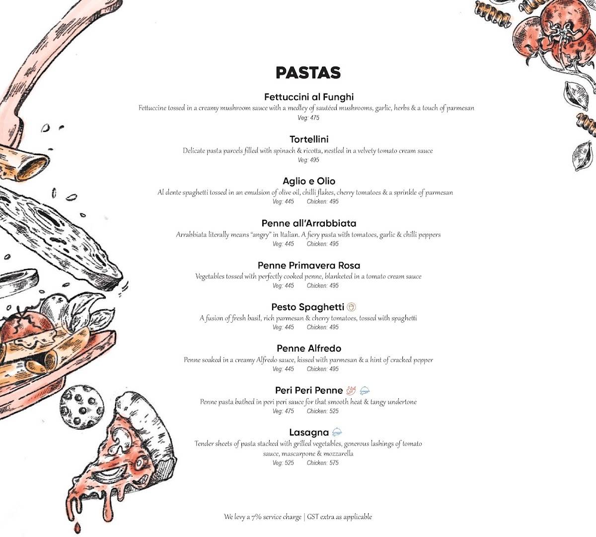 Appetito menu