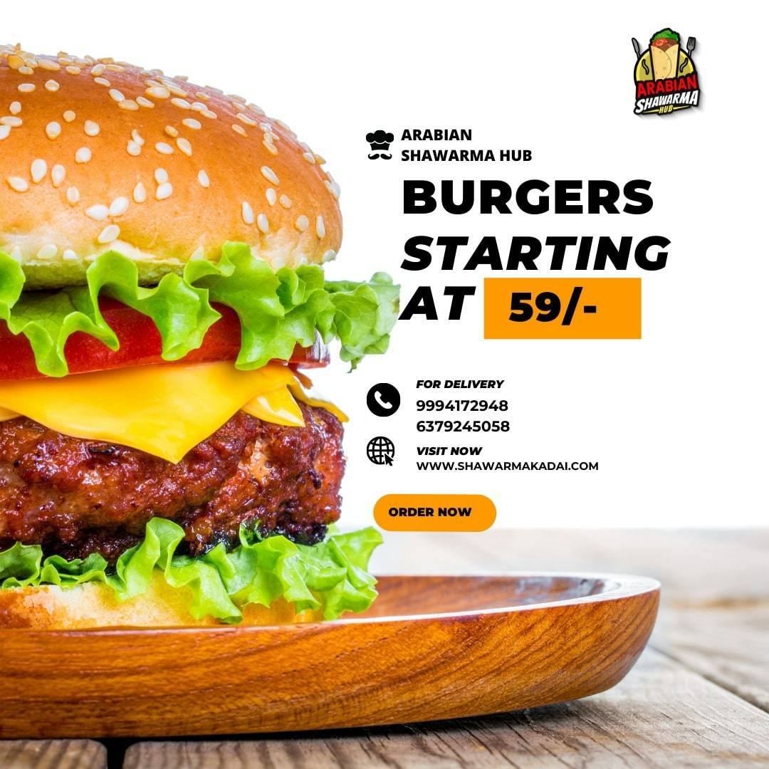 Arabian Shawarma Hub menu