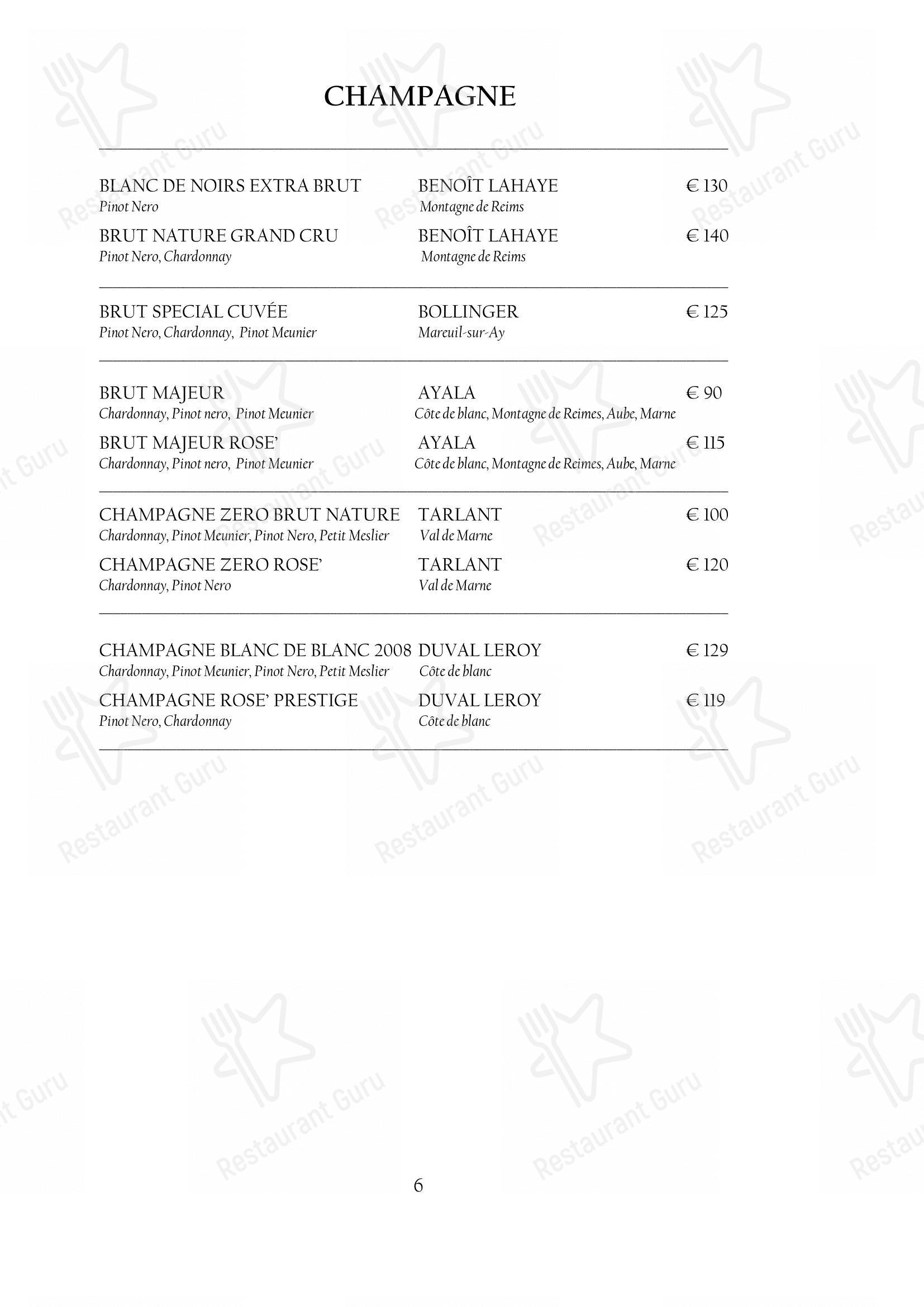 Menu per Arcadia in Torino