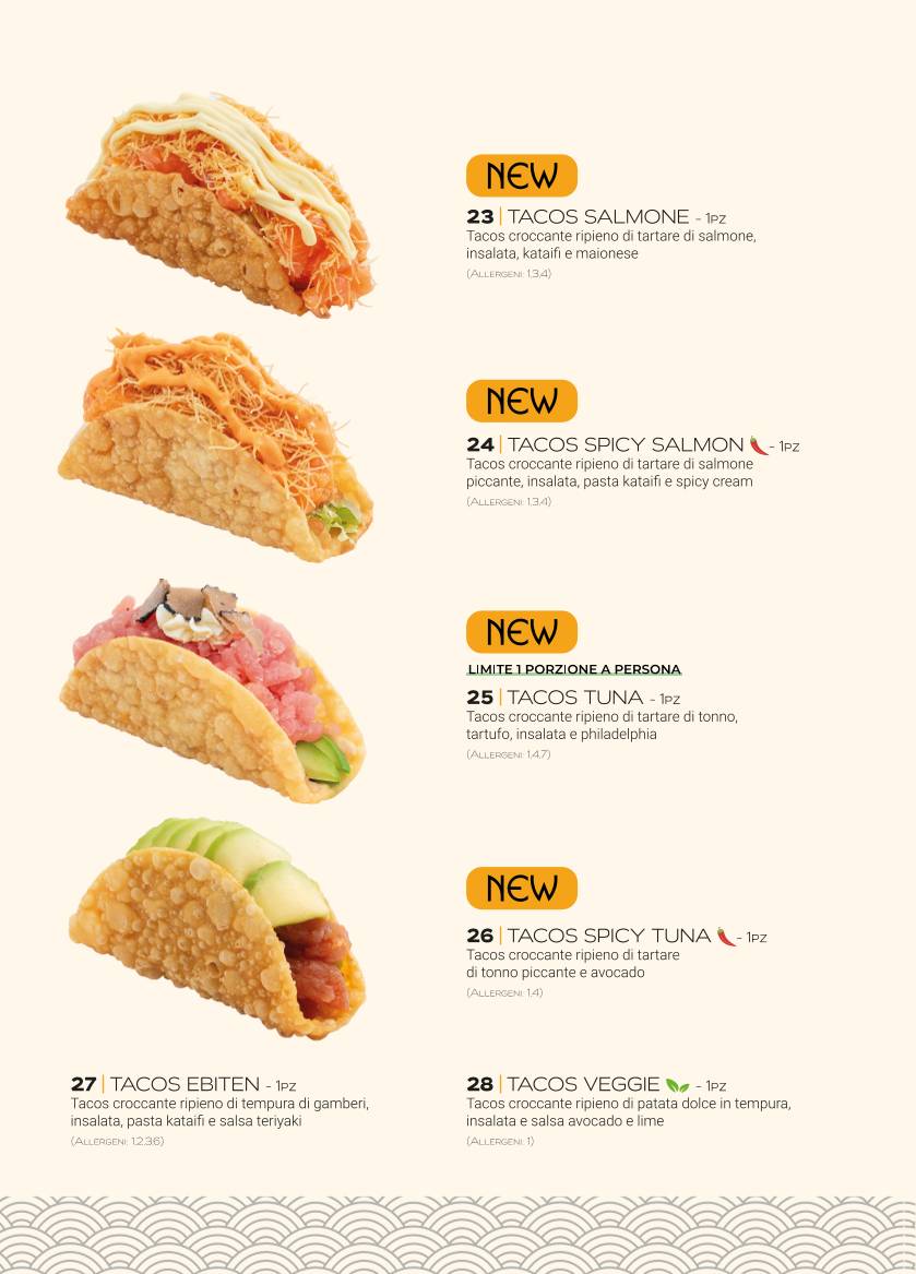 Menu di Long Sushi & Cocktails 