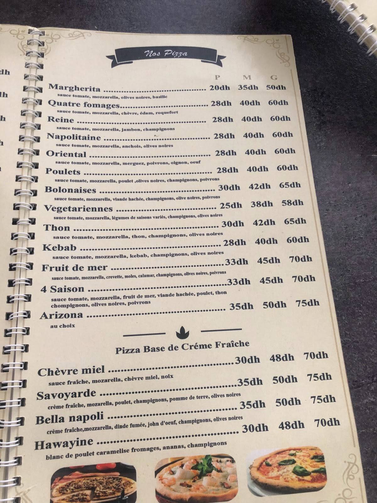 Menu de Arizona