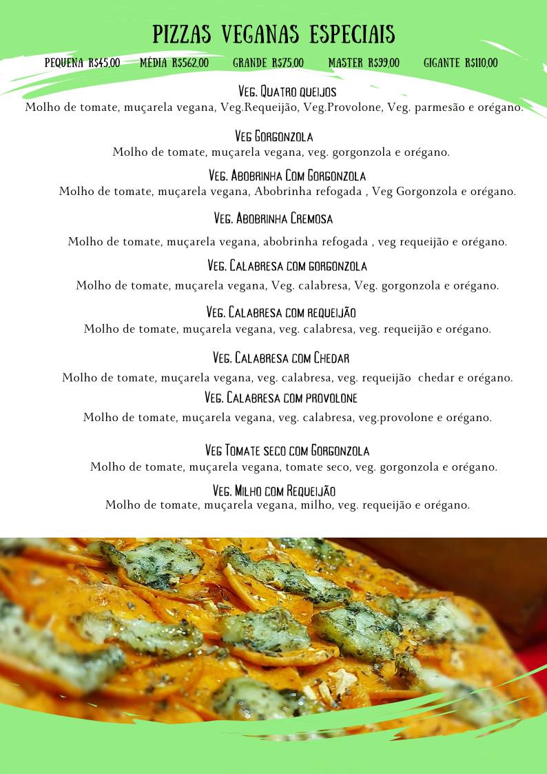 Arthorius Pizzaria cardápio