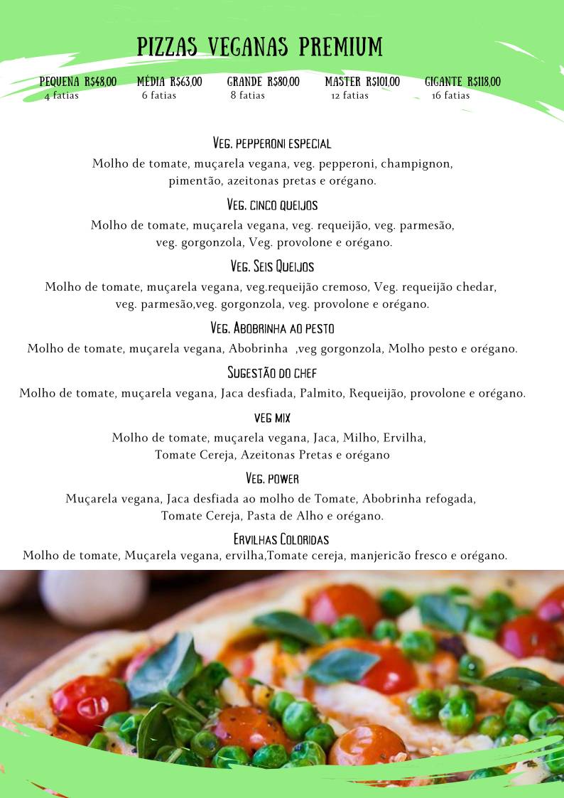 Arthorius Pizzaria cardápio