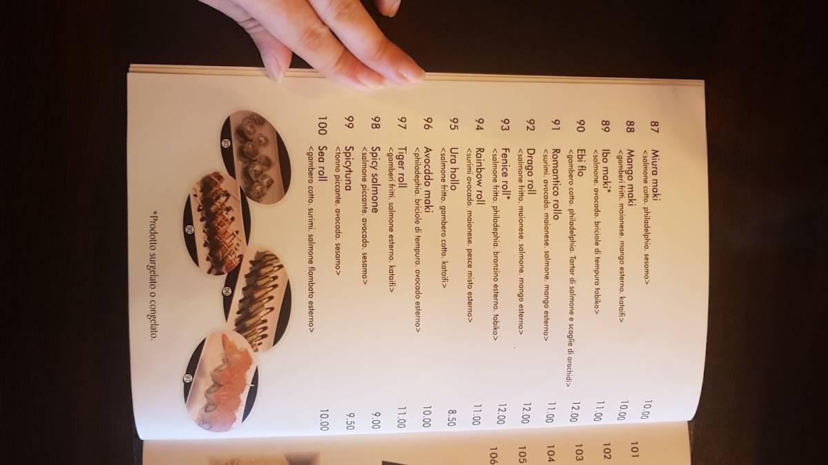 Menu di Ristorante Ibo 