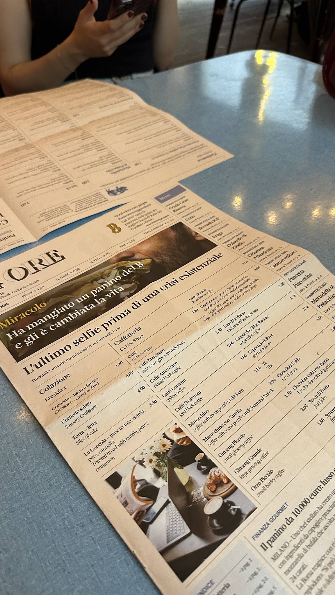 Menu di B Cafè (5 Vie) 