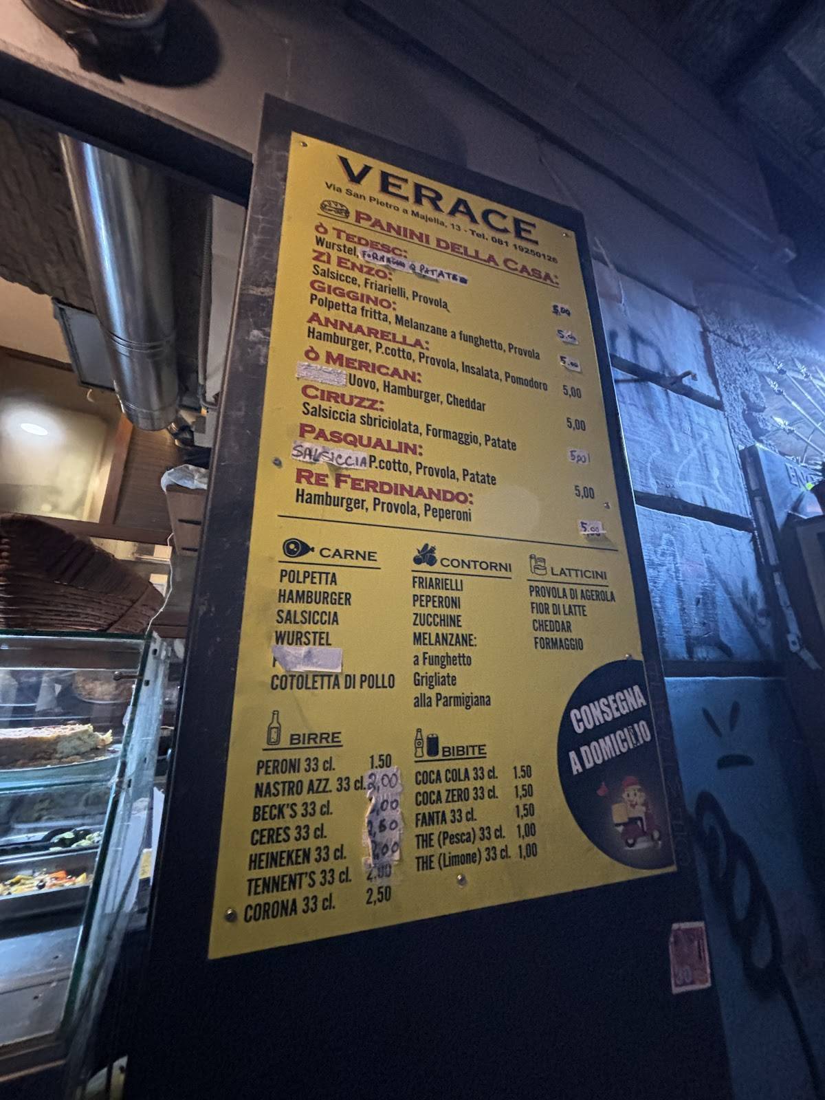 Menu di Verace — Sapore Napoletano 