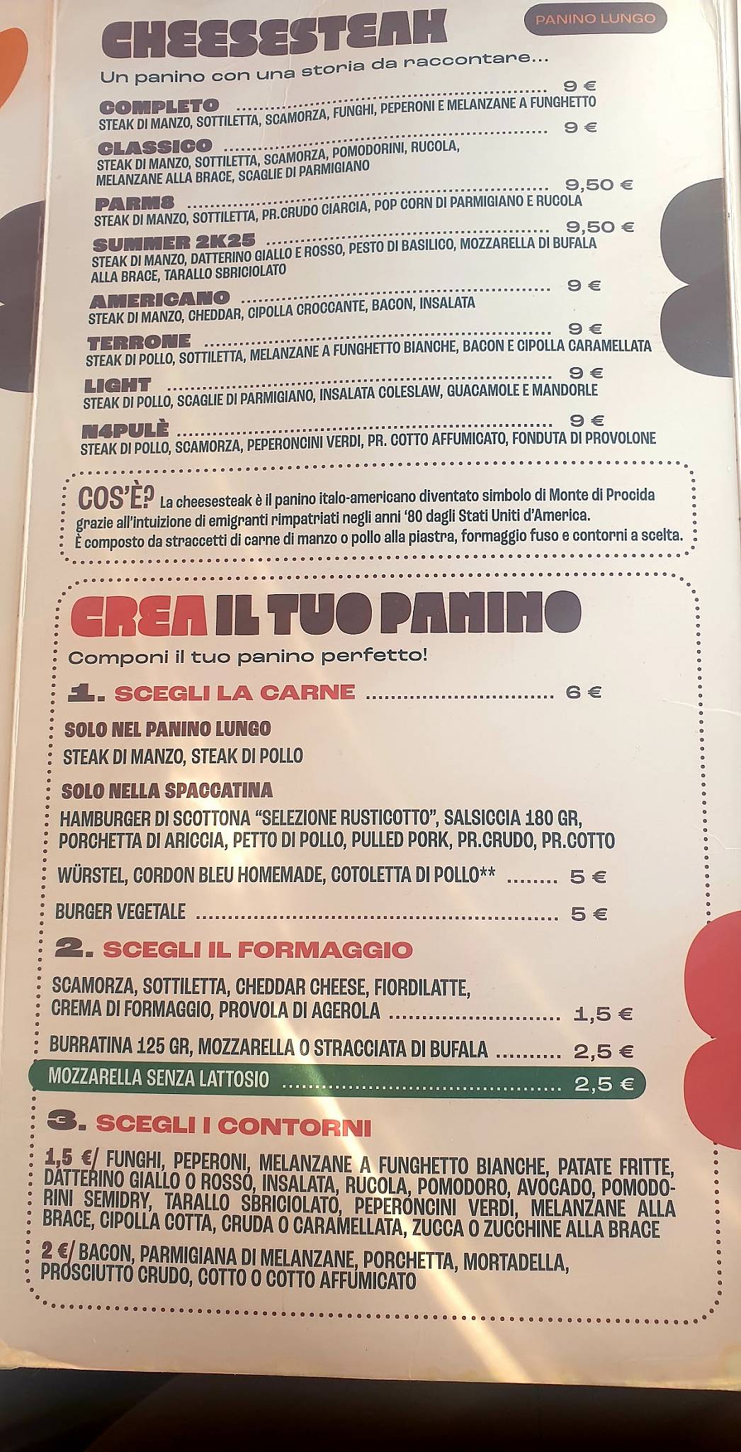 Menu di Rusticotto 