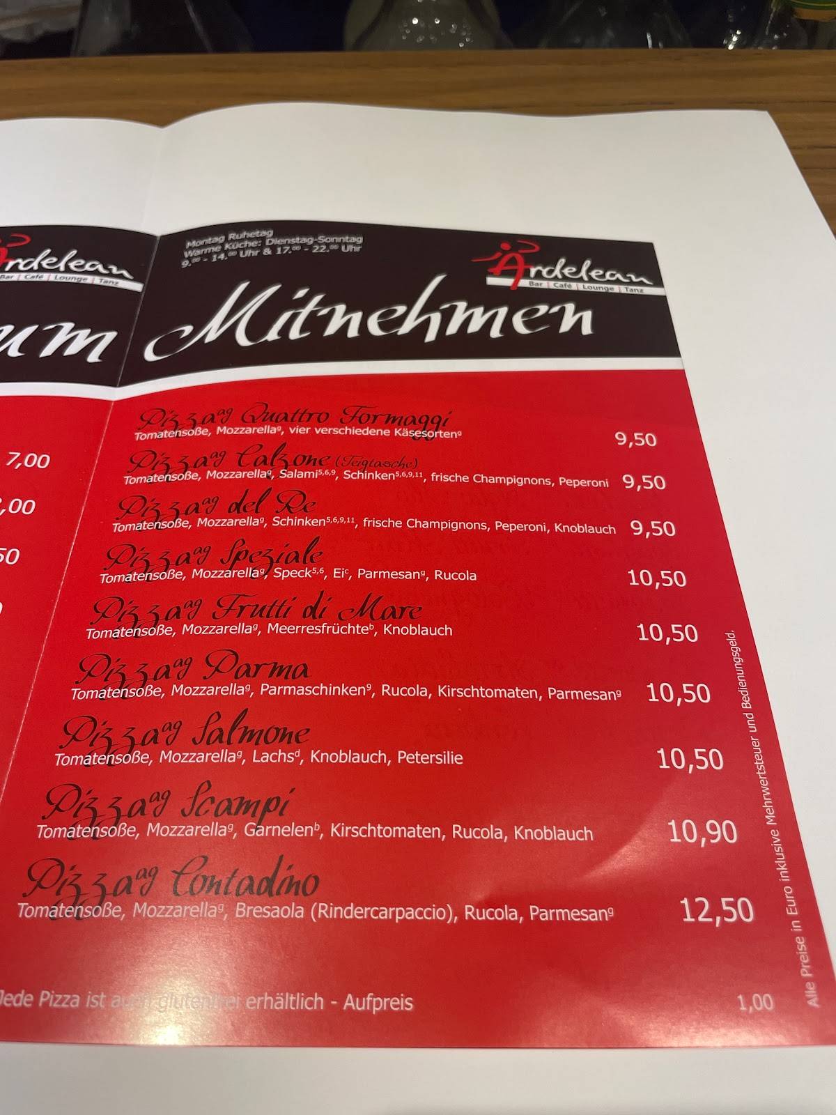 Speisekarte von Ardelean Bad Abbach restaurant, Bad Abbach