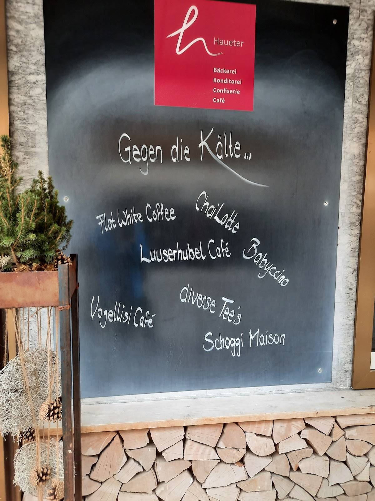 Menu di Bäckerei Konditorei Confiserie Café Haueter AG 