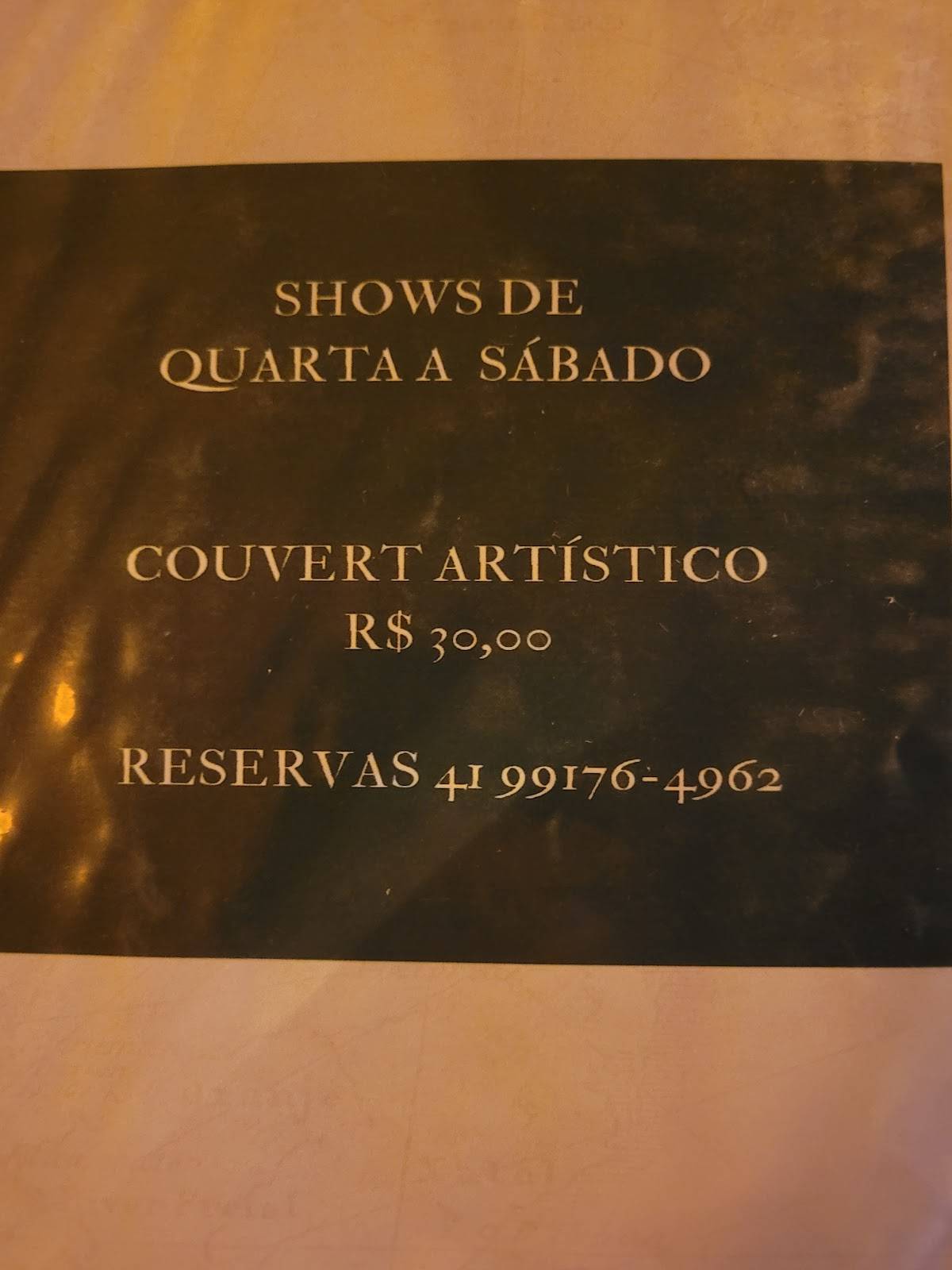 Bagdad Café cardápio